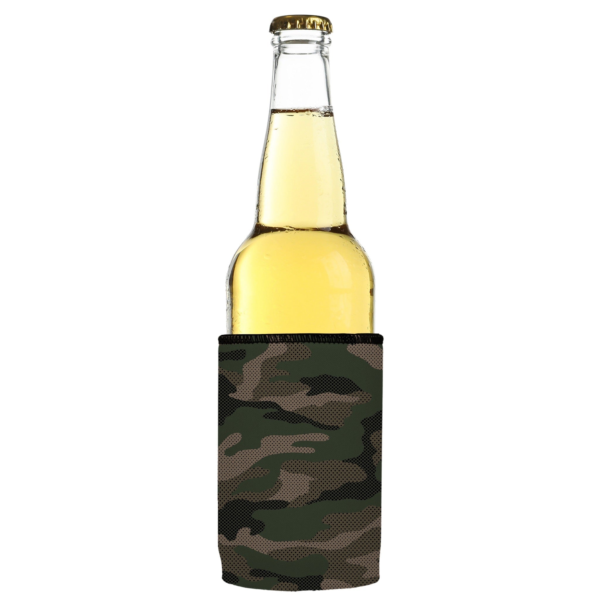 Stubbyz Green Camo Dot Pattern Stubby Cooler 2-Pack
