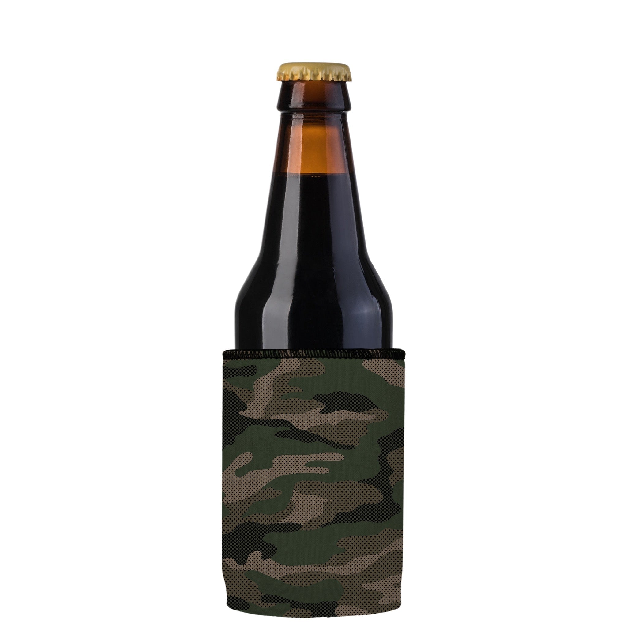 Stubbyz Green Camo Dot Pattern Stubby Cooler 2-Pack
