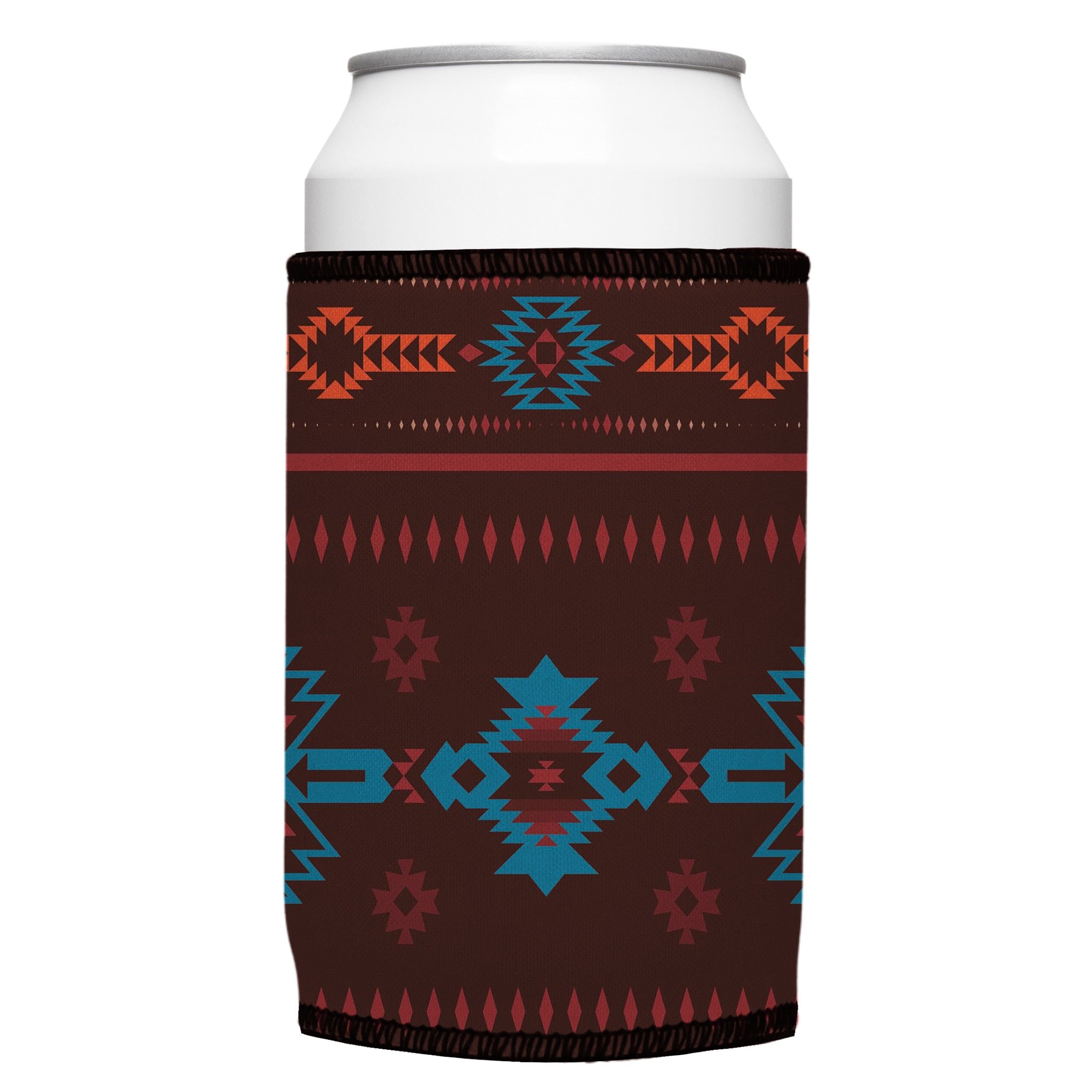 Stubbyz Brown Navajo Rug Stubby Cooler