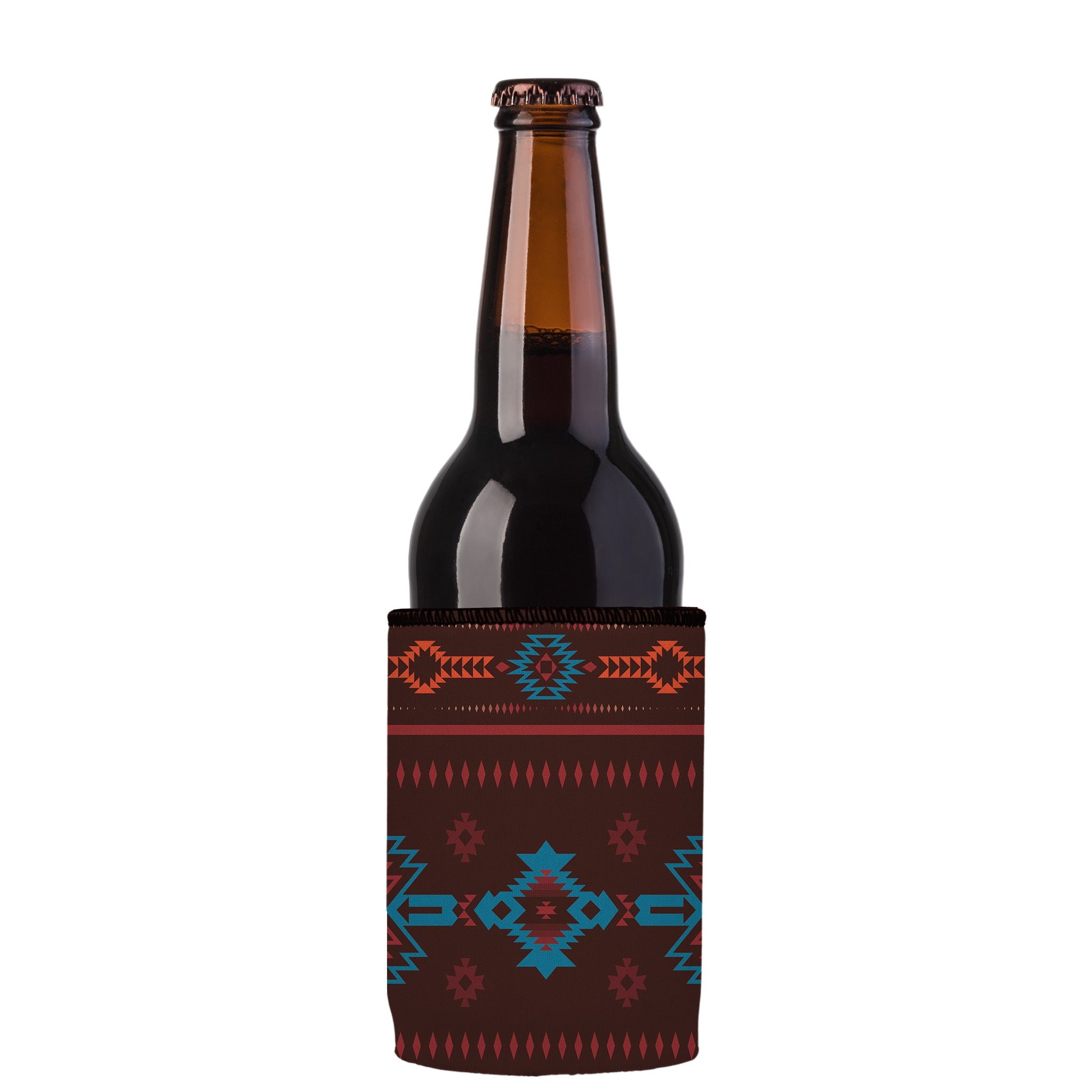 Stubbyz Brown Navajo Rug Stubby Cooler