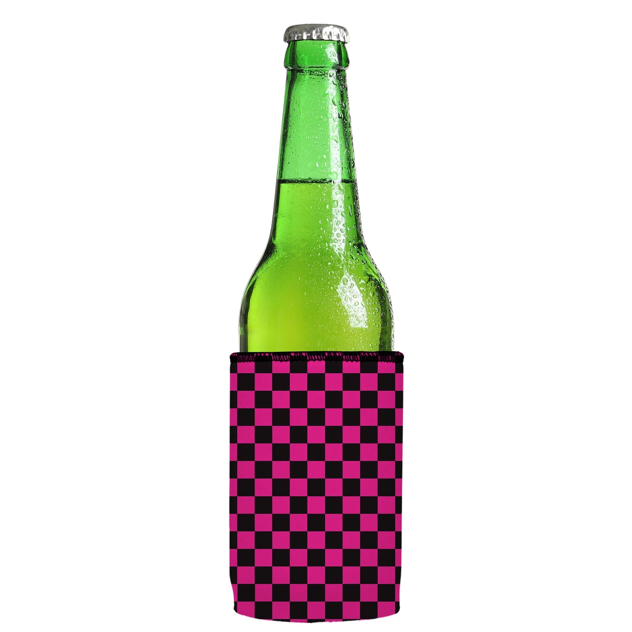 Stubbyz Pink Checkerboard Stubby Cooler 2-Pack