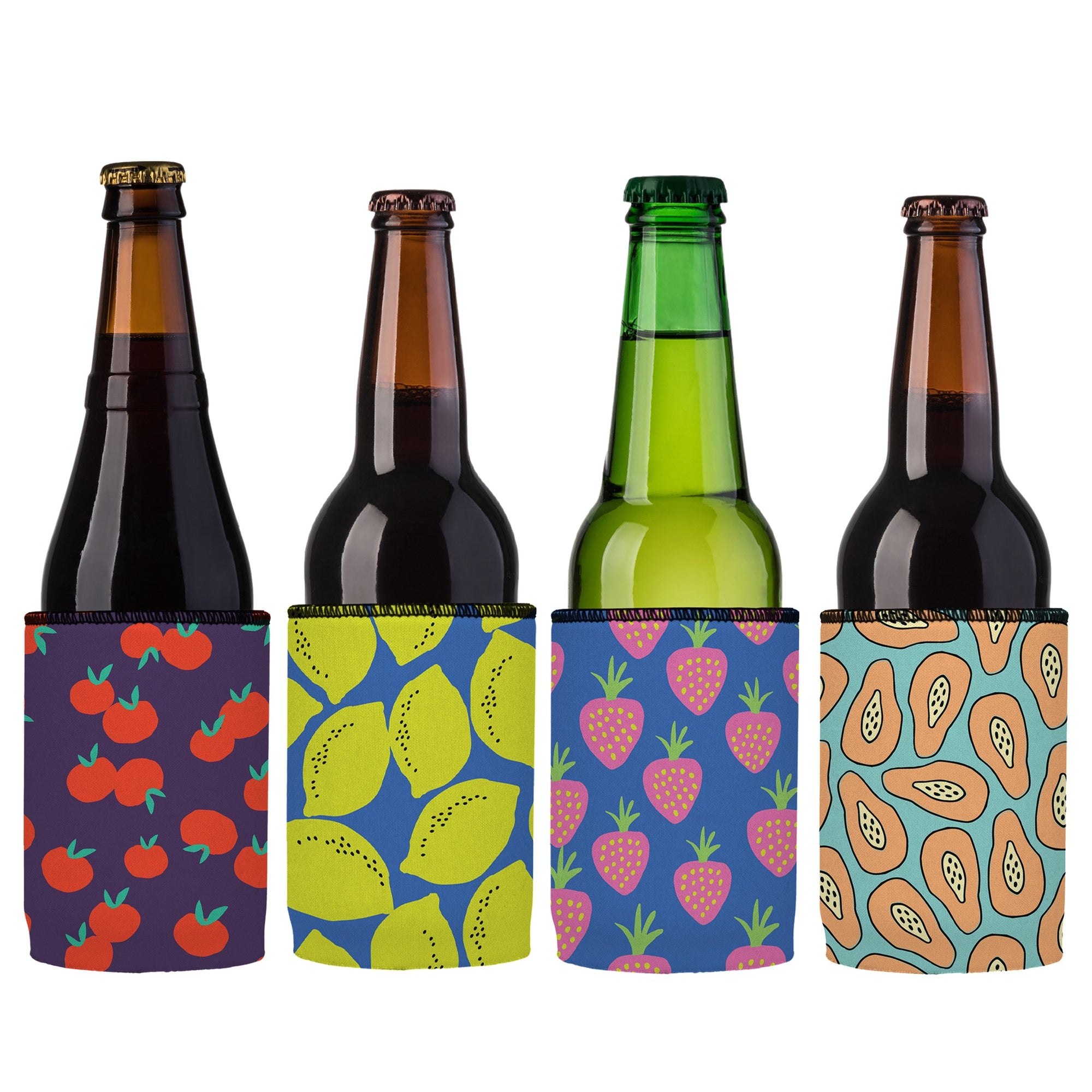 Stubbyz Fruit Bowl Stubby Cooler 4-Pack