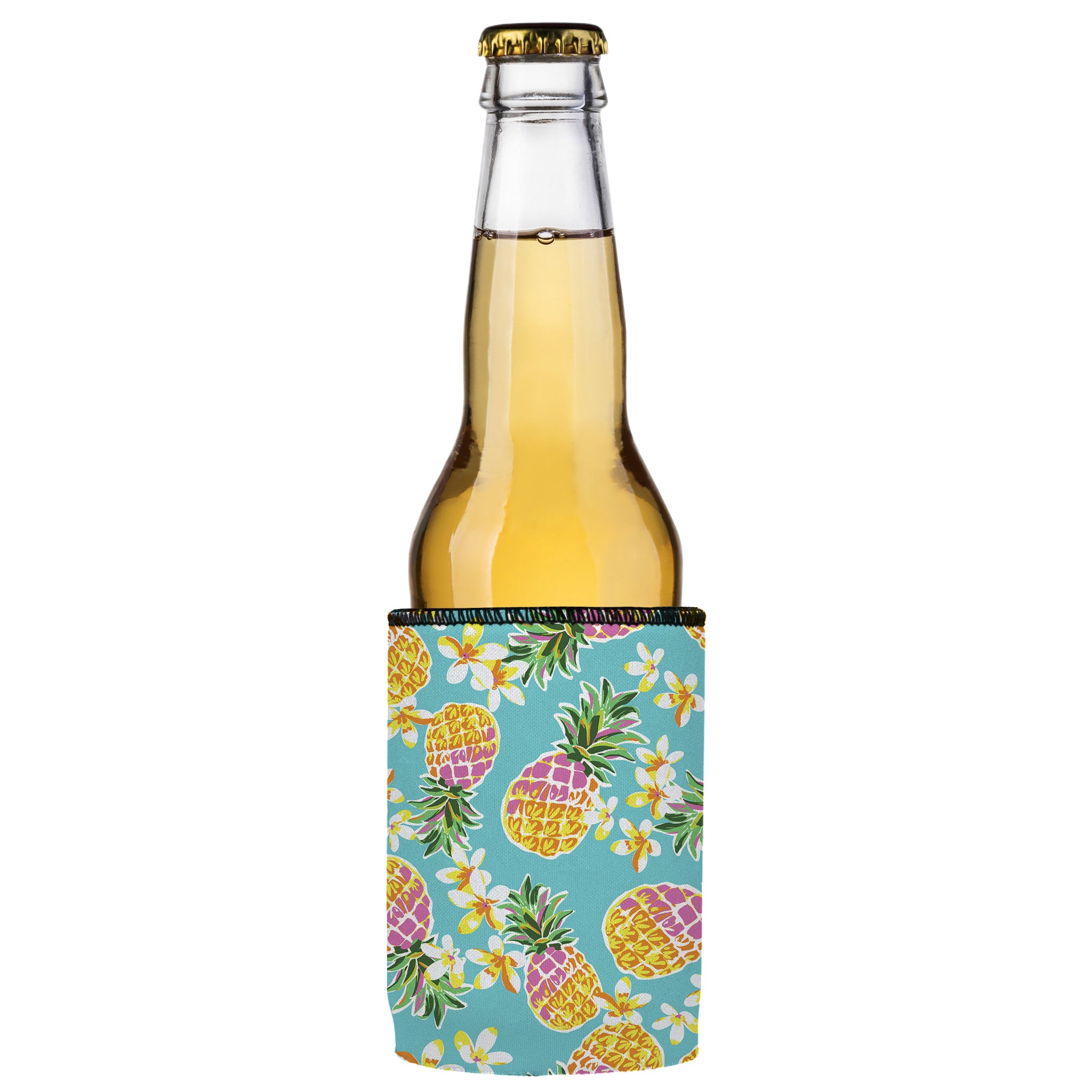 Stubbyz Floral Pineapple Stubby Cooler