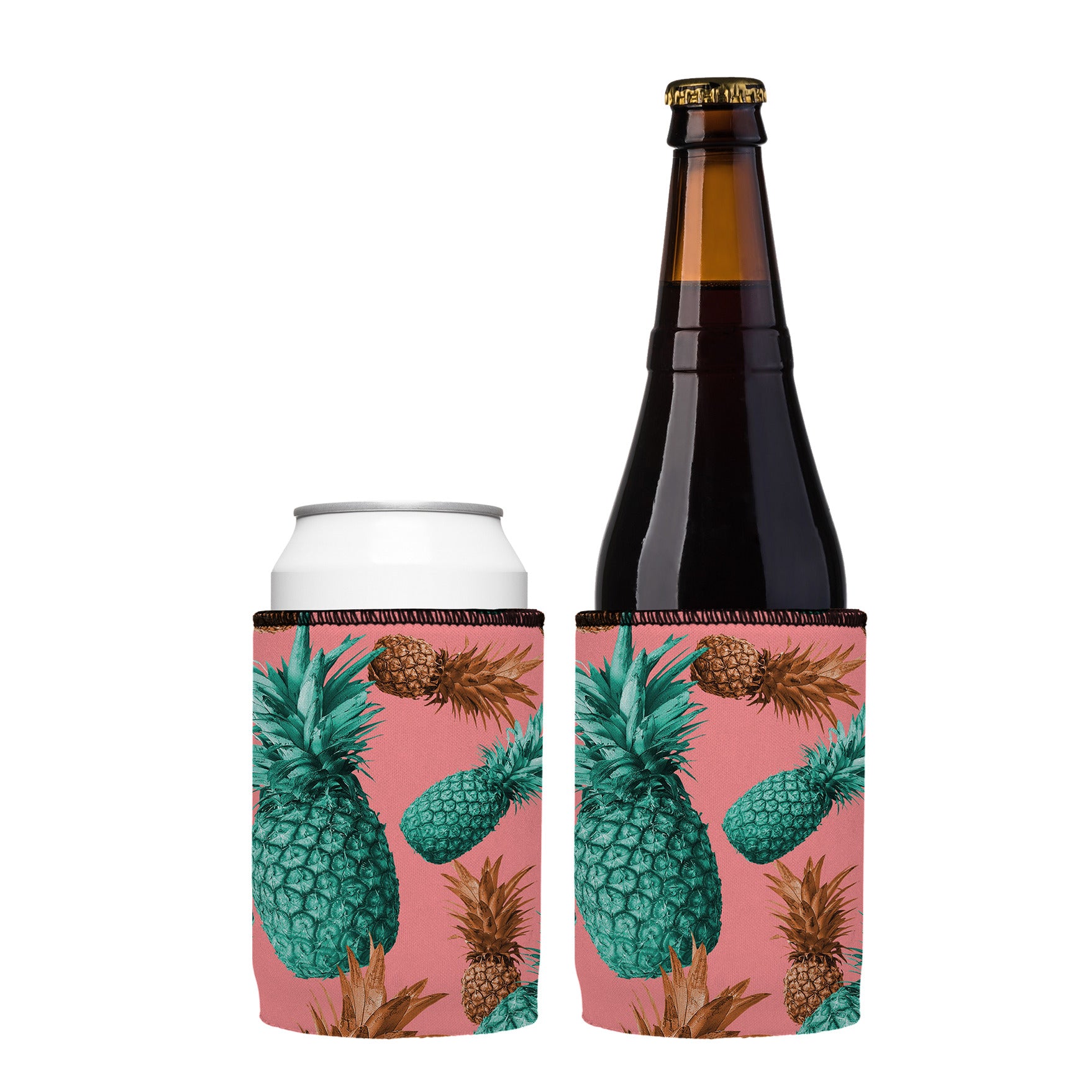 Stubbyz Mmm Pineapples Yummy Stubby Cooler 2-Pack