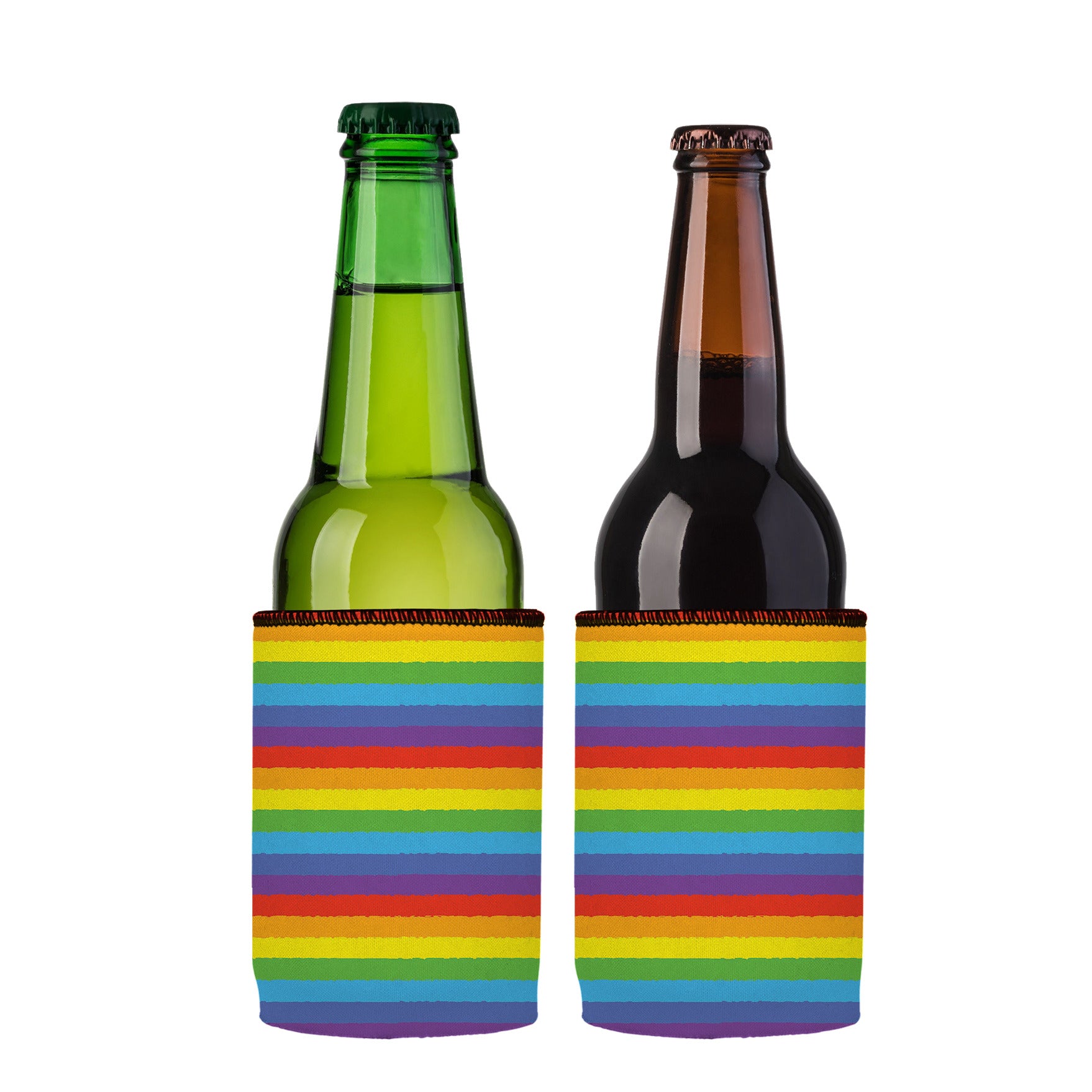 Stubbyz LGBTQ Pride Flag Stubby Cooler 2-Pack