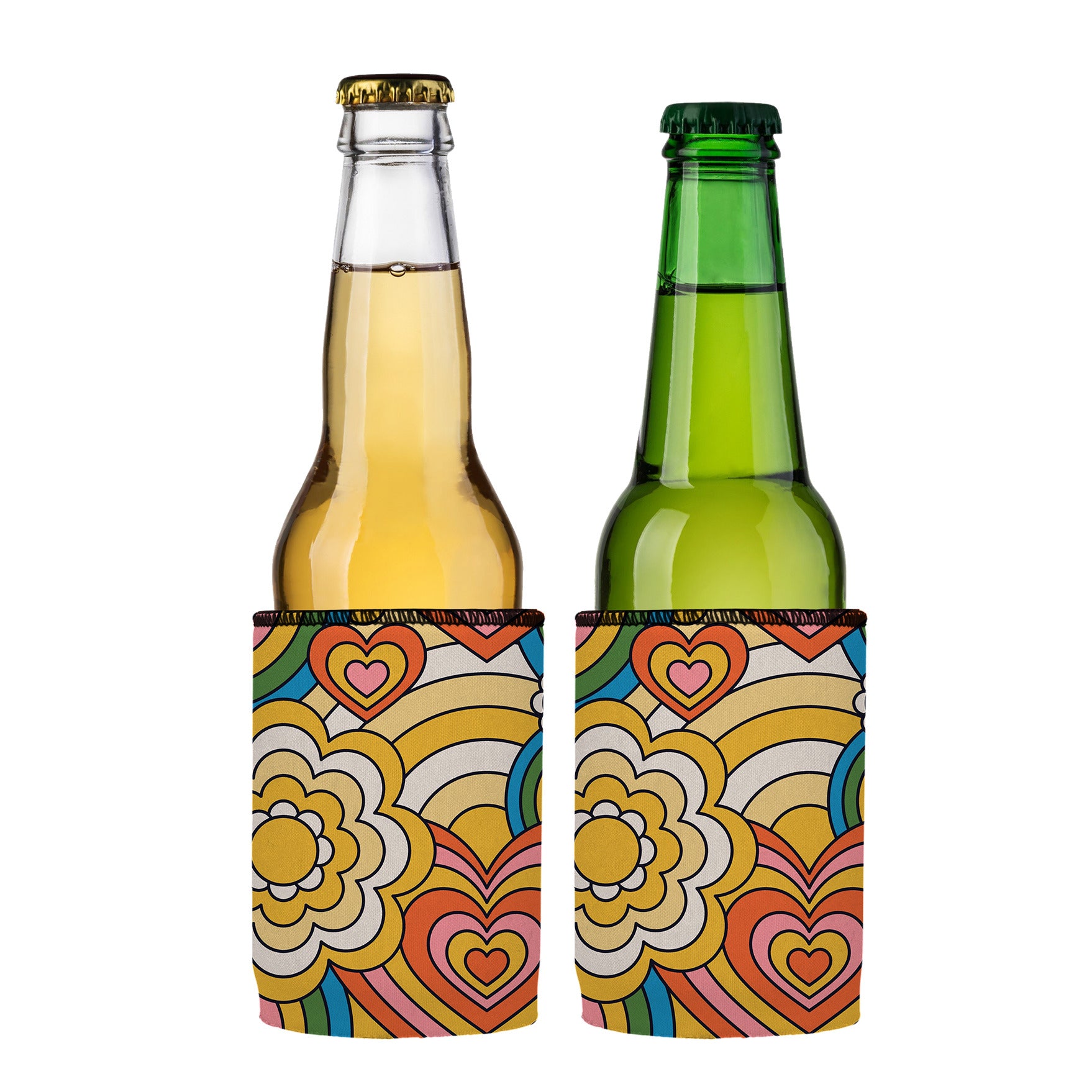 Stubbyz 60s Hearts Stubby Cooler 2-Pack