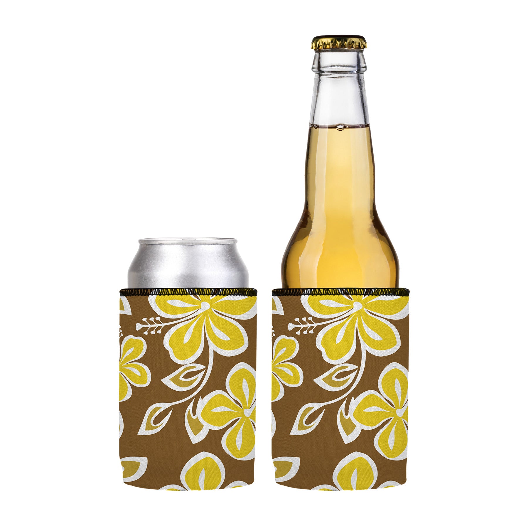 Stubbyz Golden Hibiscus Stubby Cooler 2-Pack