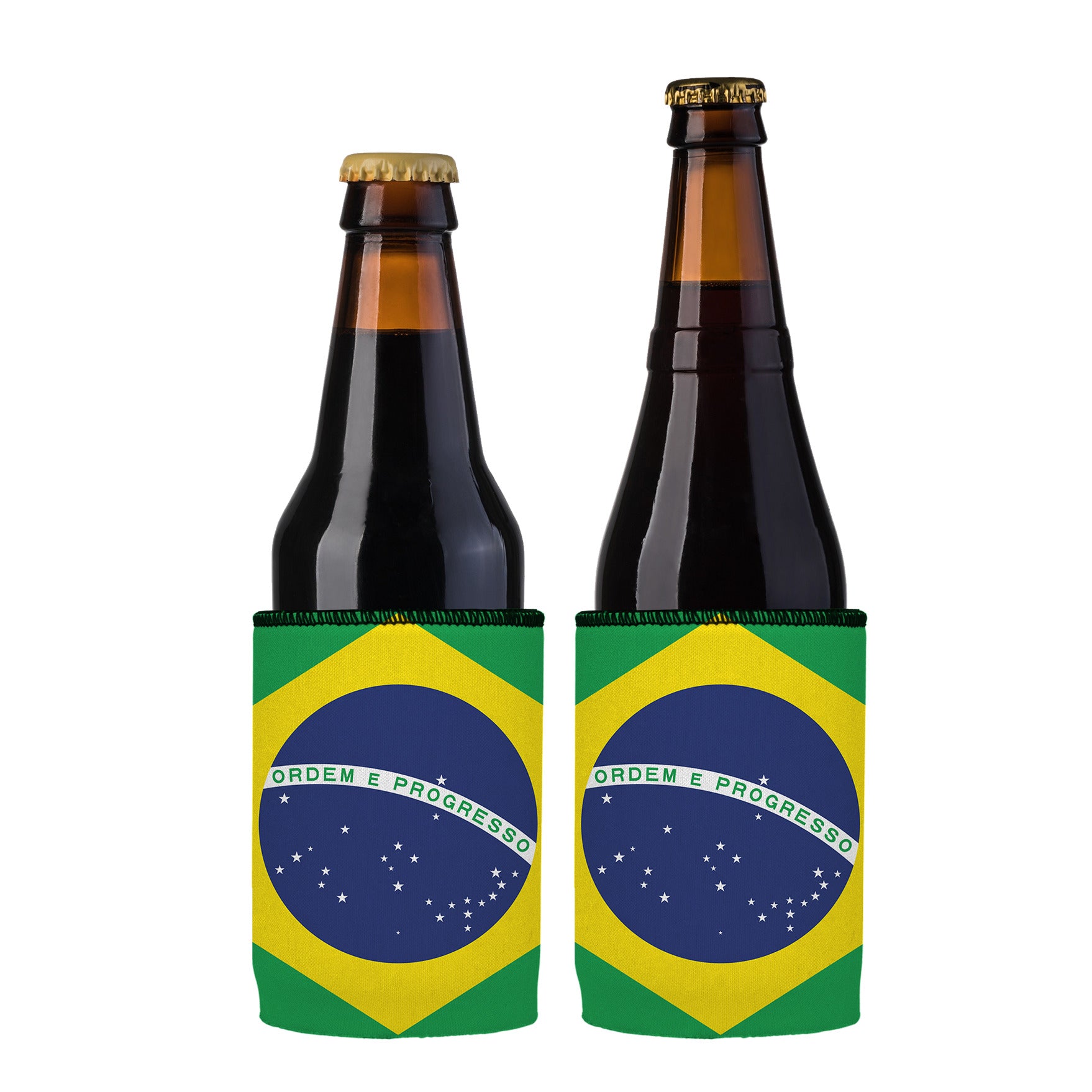 Stubbyz Brazilian Flag Stubby Cooler 2-Pack