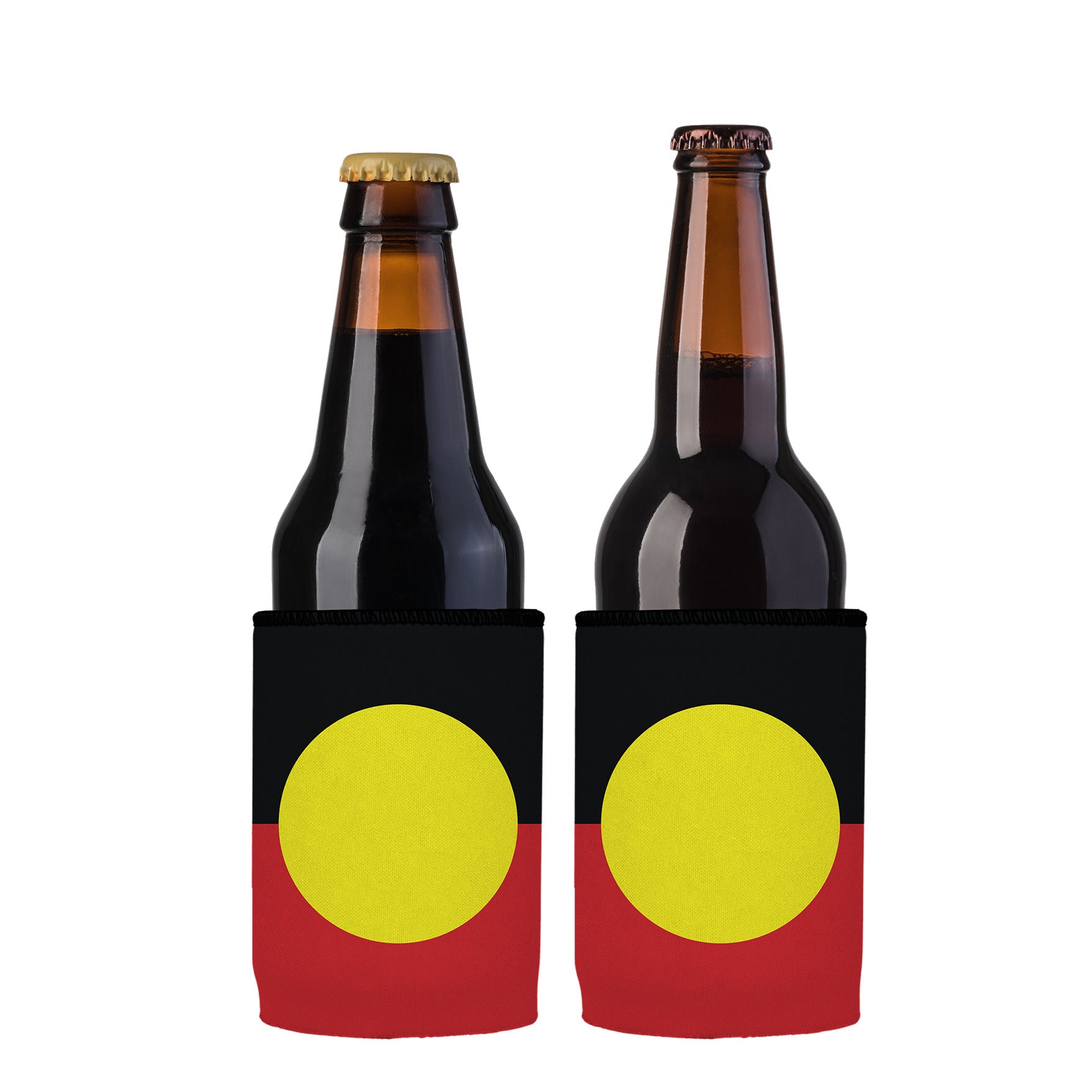 Stubbyz Aboriginal Flag Stubby Cooler 2-Pack