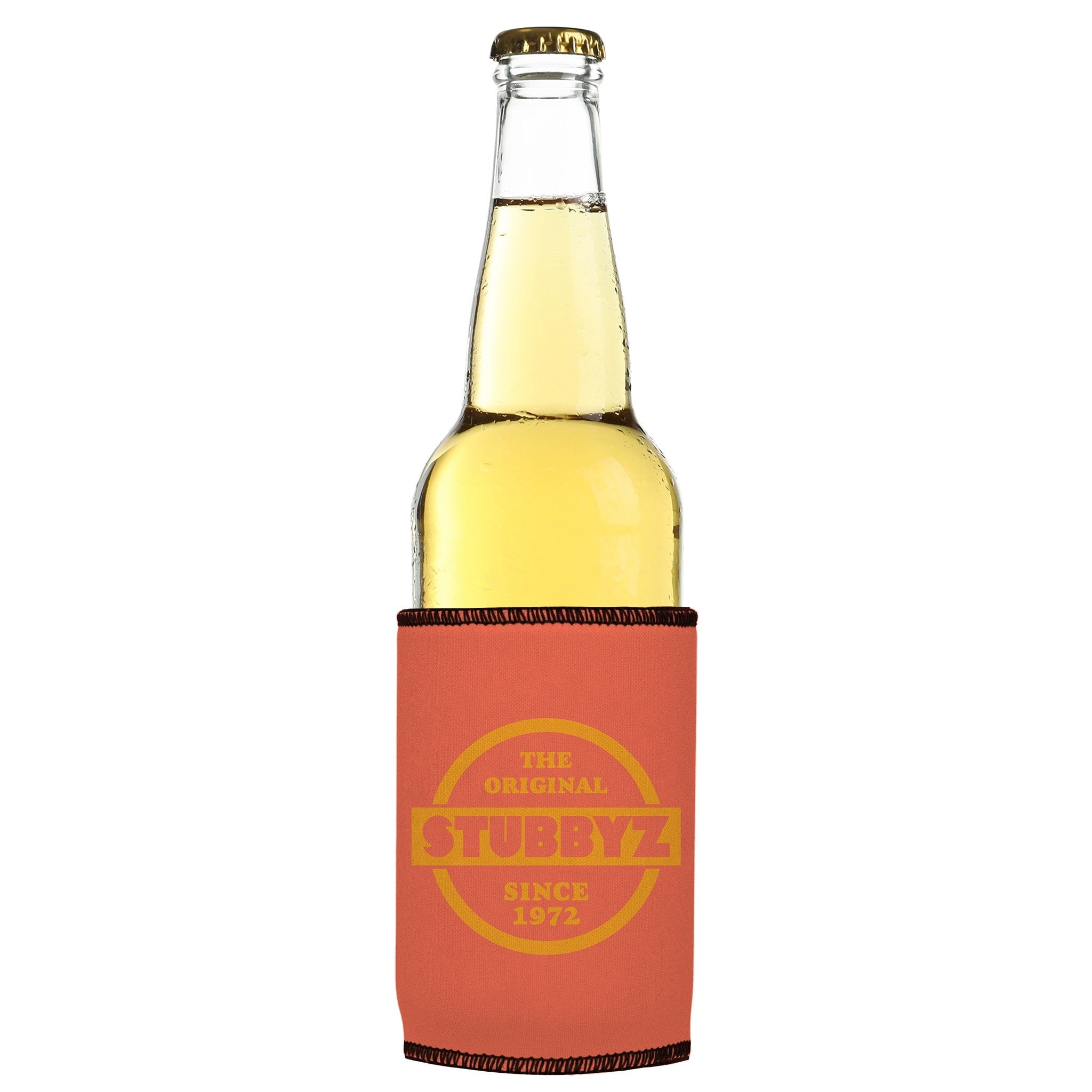 The Original Stubbyz Stubby Cooler (Coral) 2-Pack