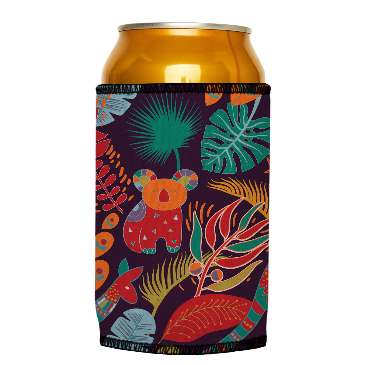 Australian Animals Stubbyz One Size cooler on a standard can