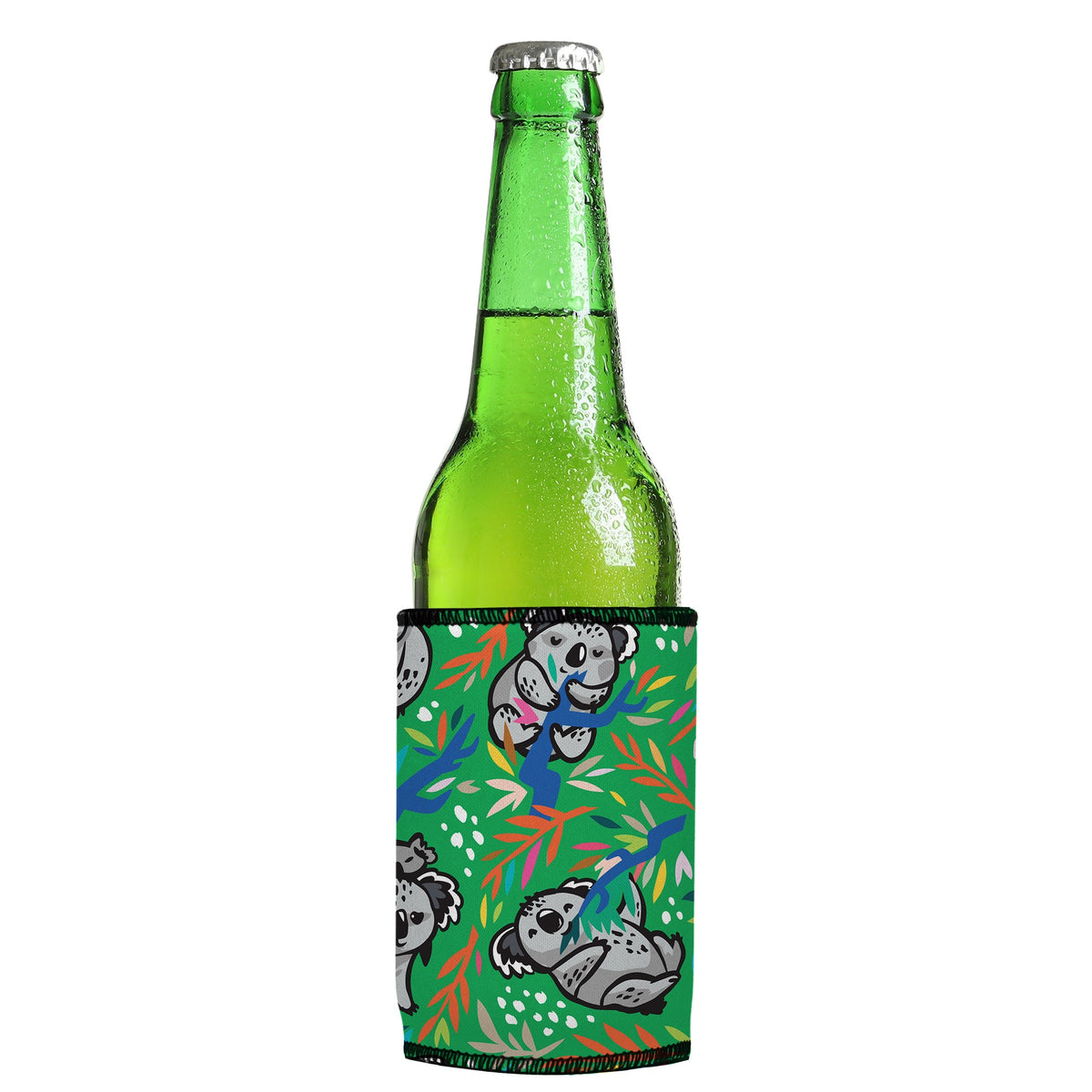 Nom Nom Koala Stubbyz One Size cooler on a slim Euro-style bottle