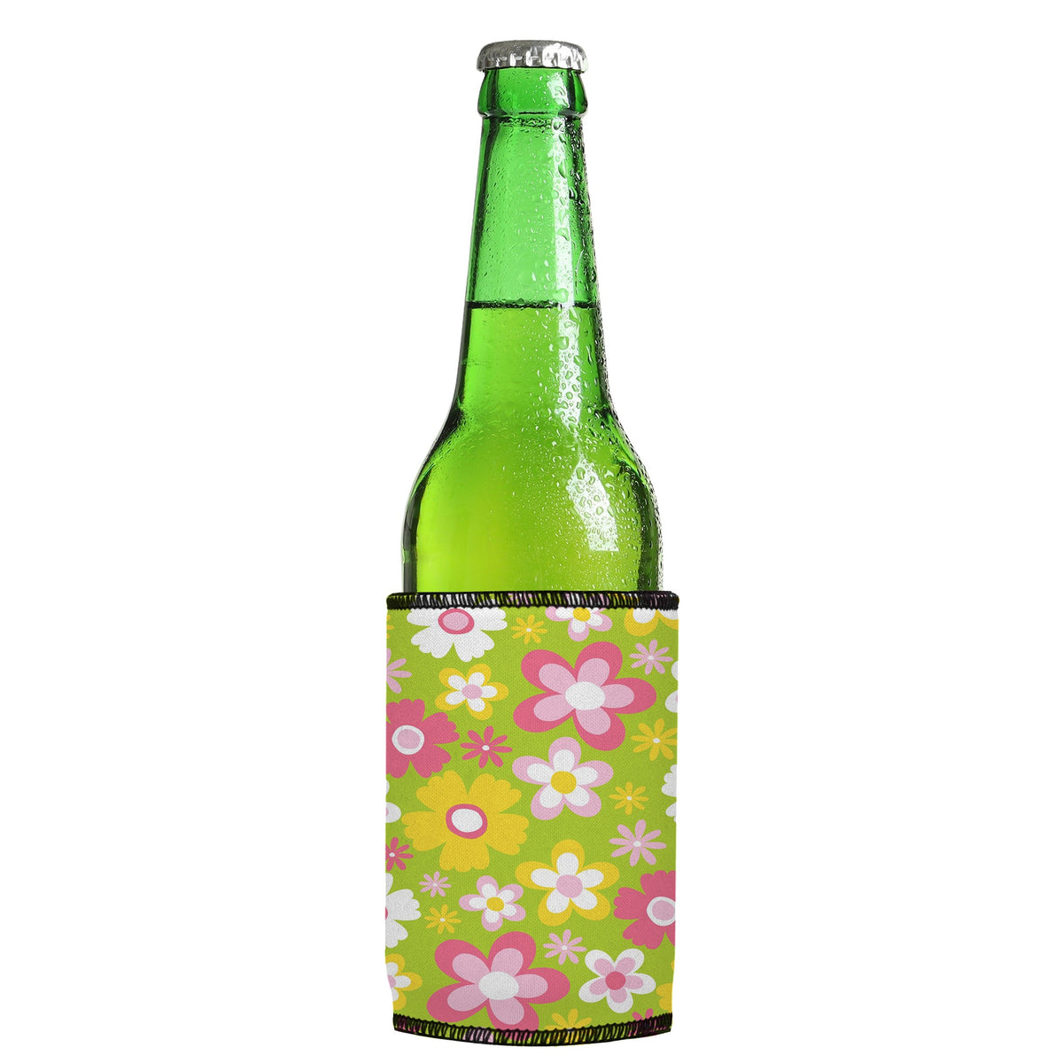 Hazy Daisy Stubbyz One Size cooler on a slim Euro-style bottle
