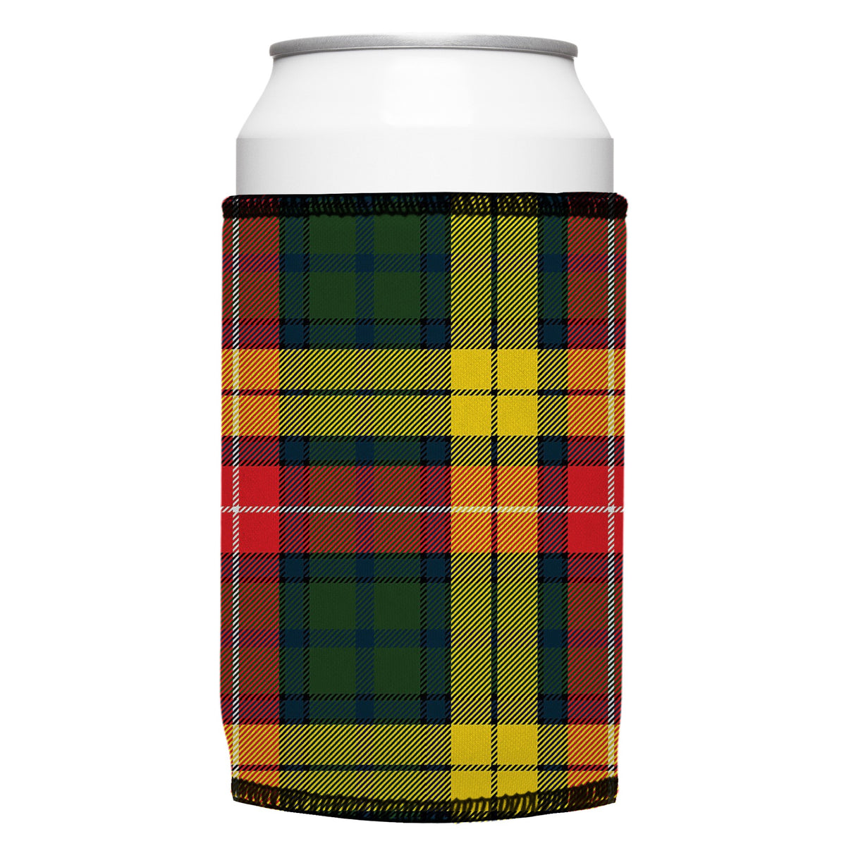 Tartan Print Stubbyz One Size cooler on a standard bottle