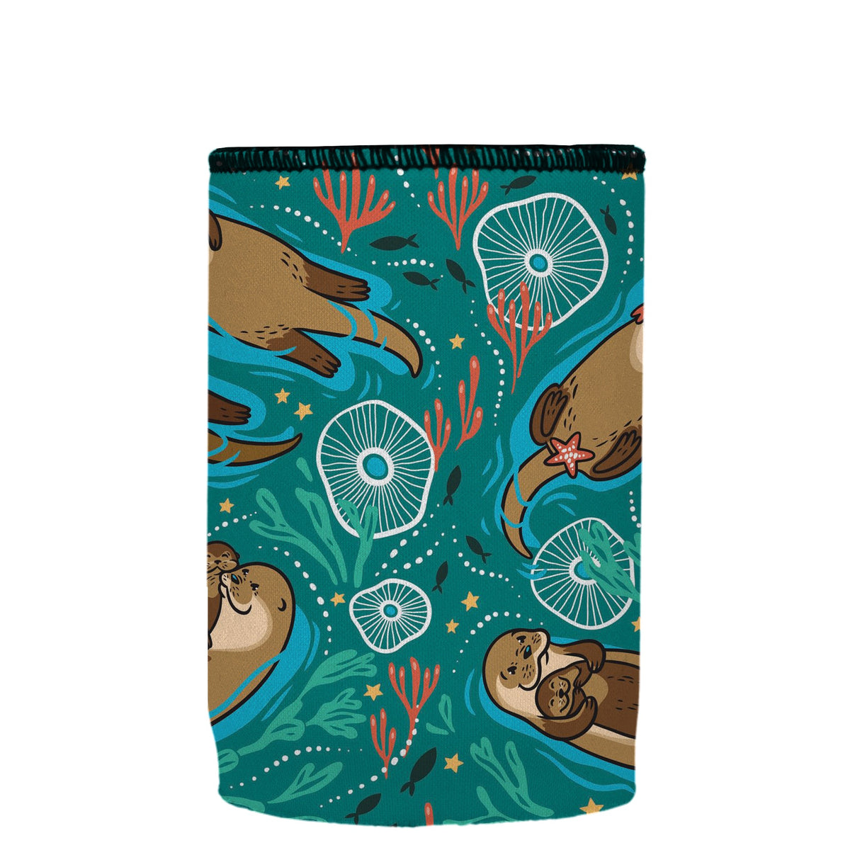 Stubbyz Sea Otters Chillin Stubby Cooler, Australian Made by Stubbyz, view 7