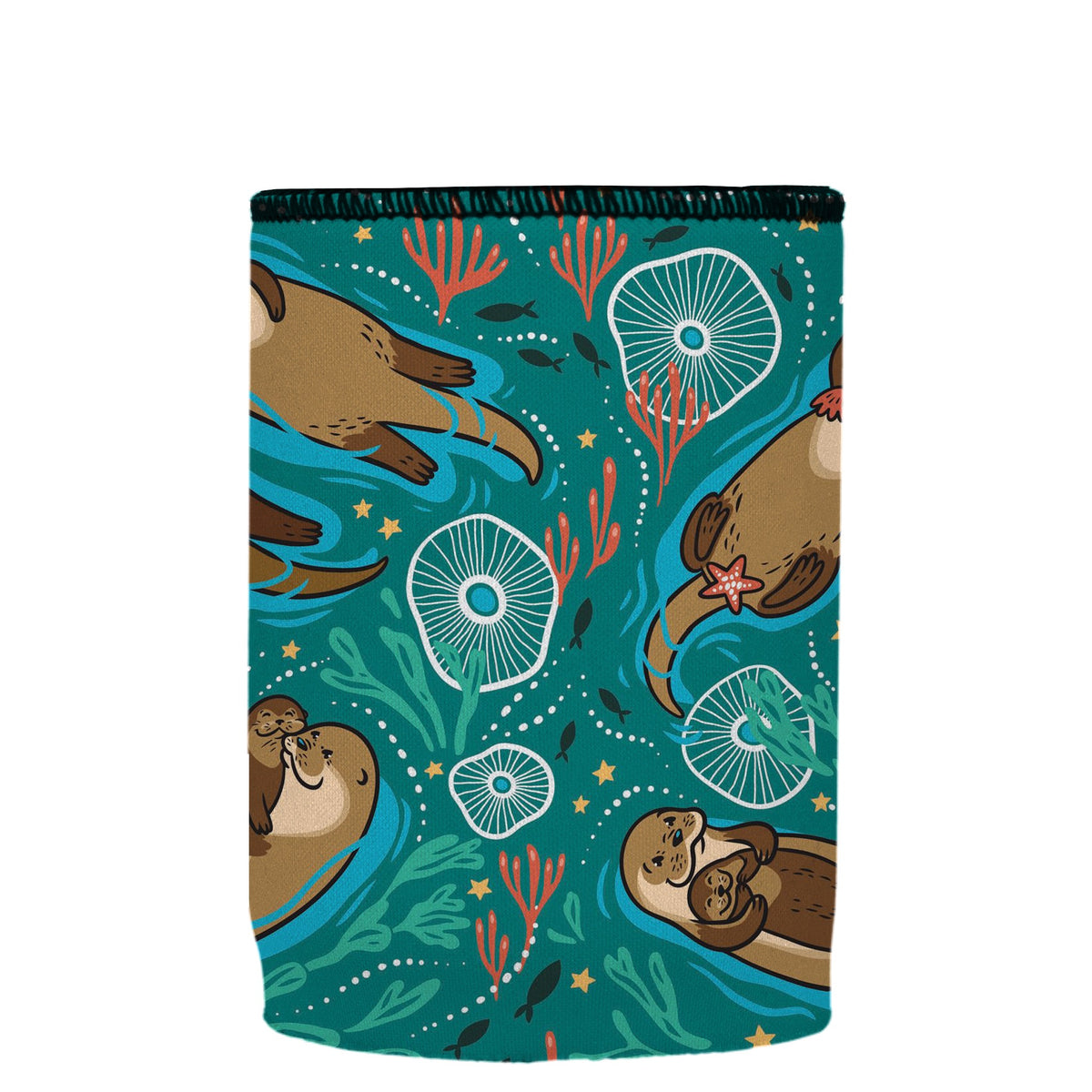 Stubbyz Sea Otters Chillin Stubby Cooler, Australian Made by Stubbyz, view 6