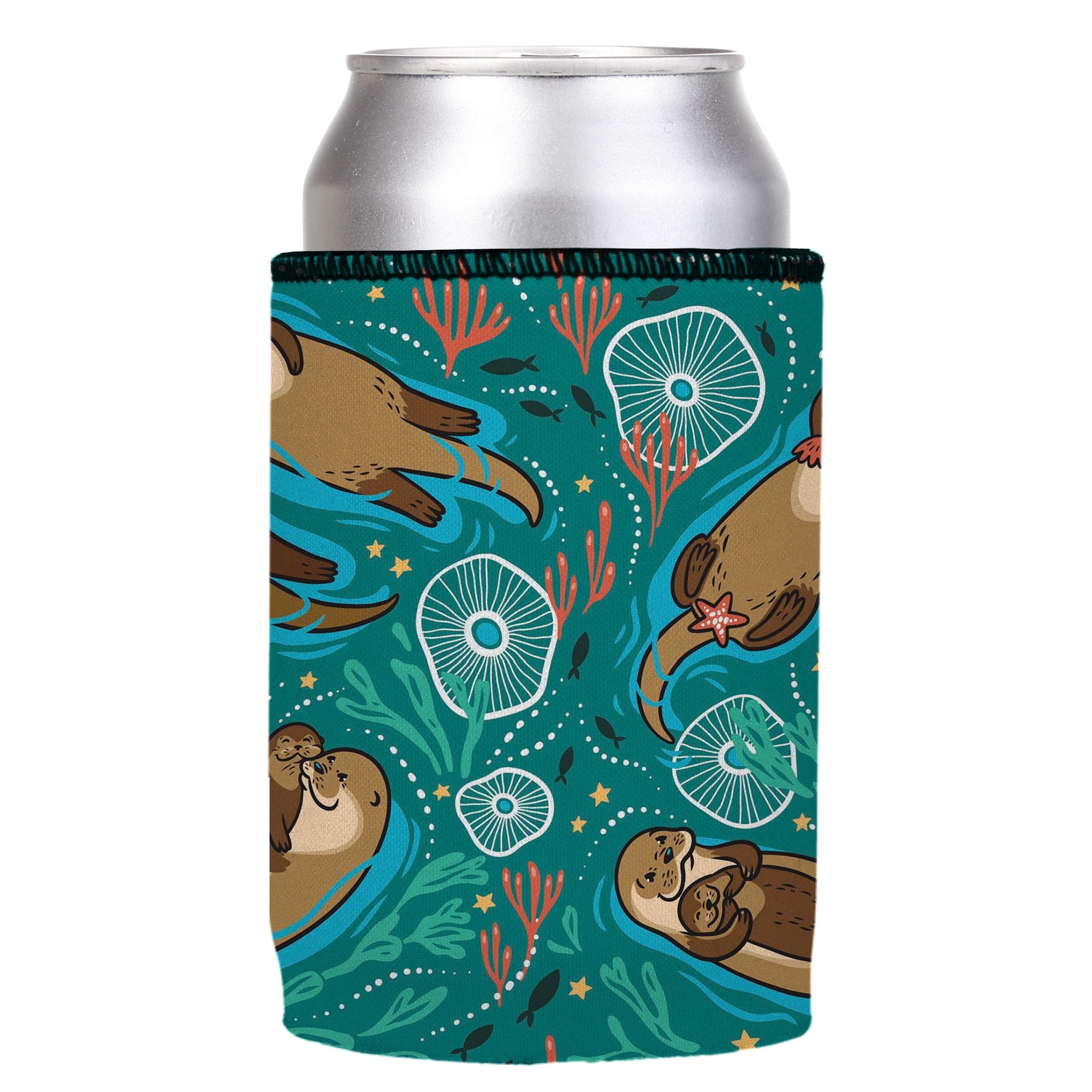 Stubbyz Sea Otters Chillin Stubby Cooler