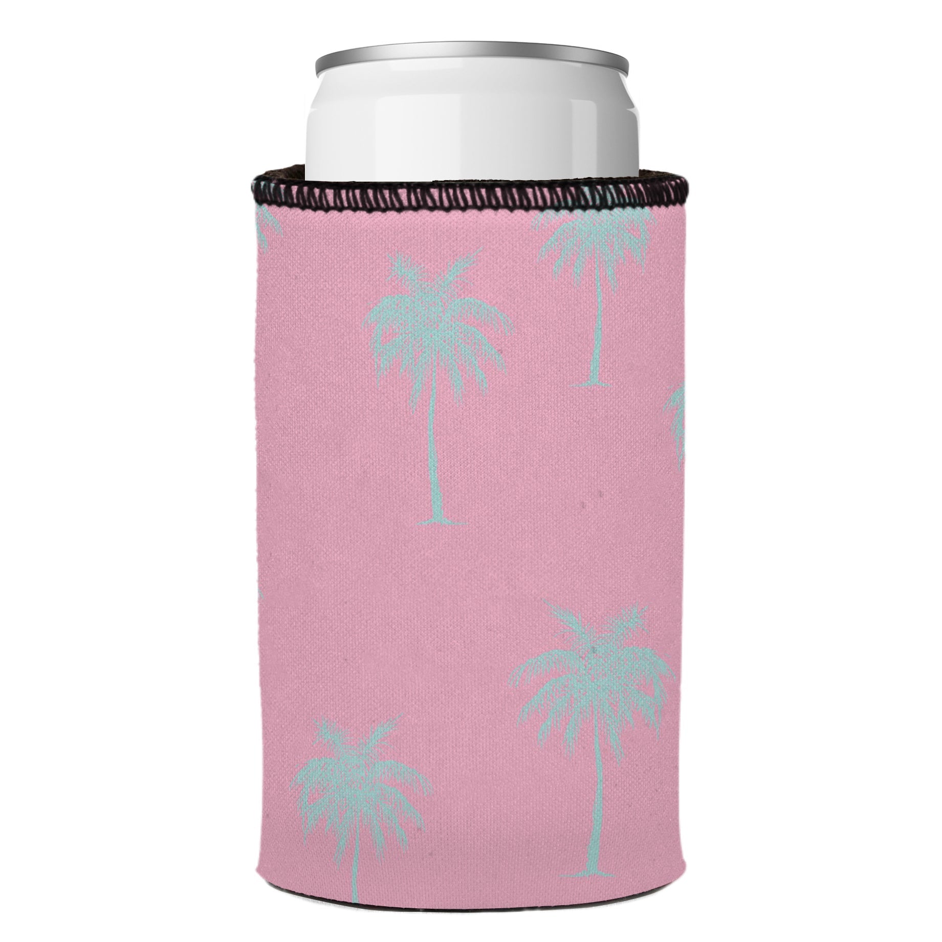Stubbyz Palm Trees Aqua Pink Stubby Cooler 2-Pack