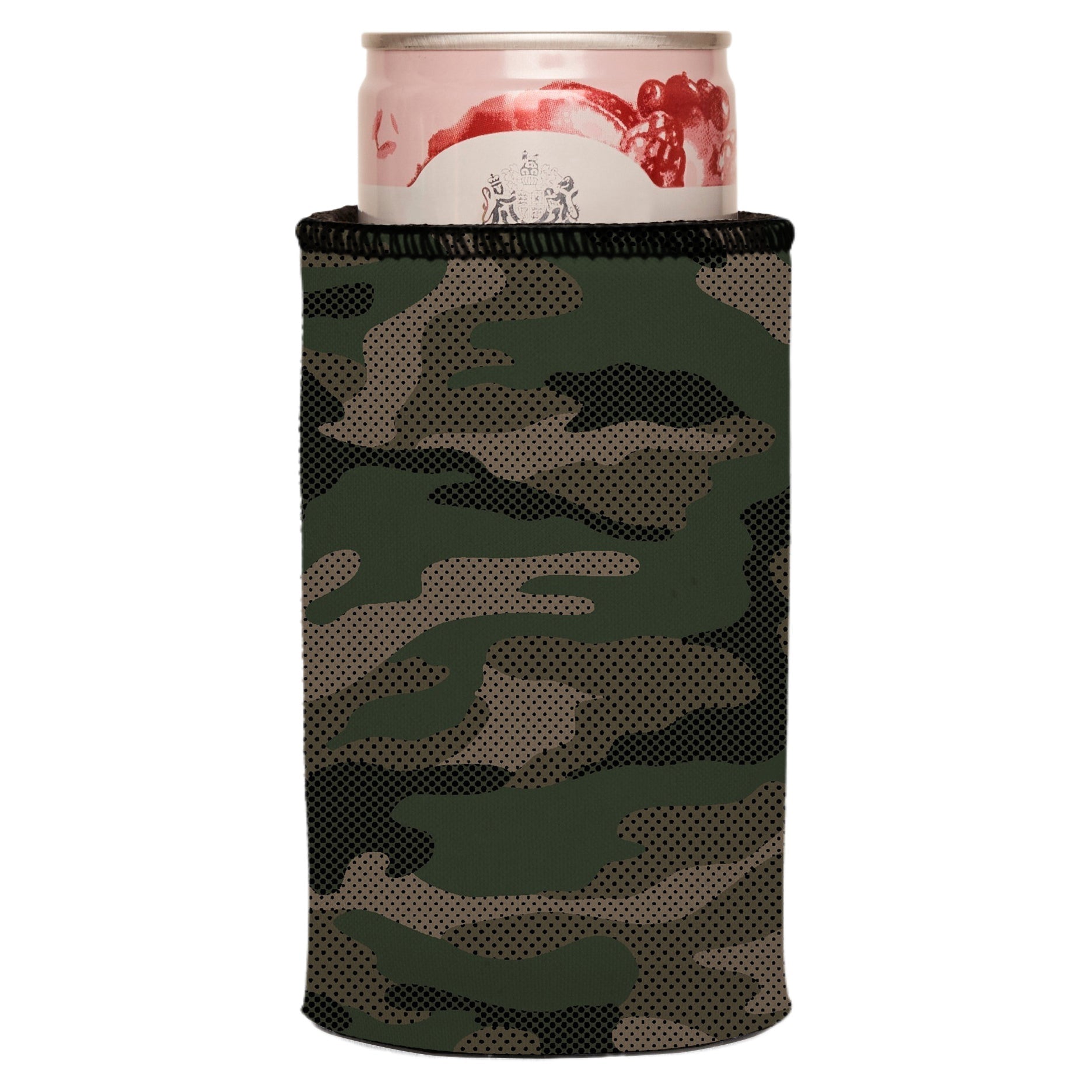 Stubbyz Green Camo Dot Pattern Stubby Cooler 2-Pack