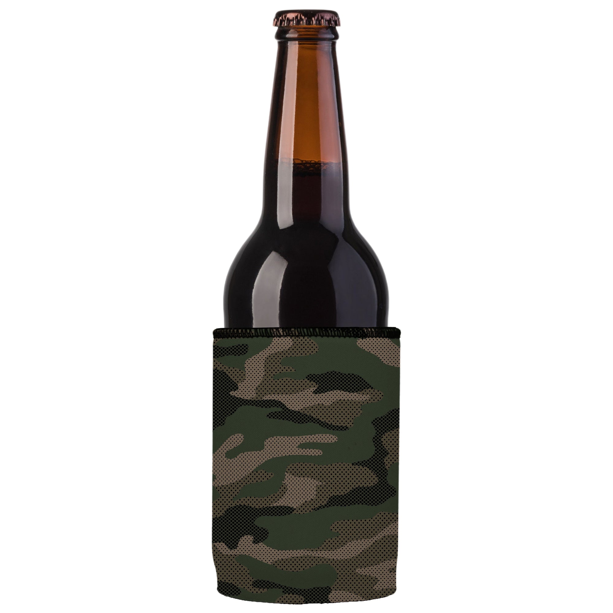 Stubbyz Green Camo Dot Pattern Stubby Cooler 2-Pack