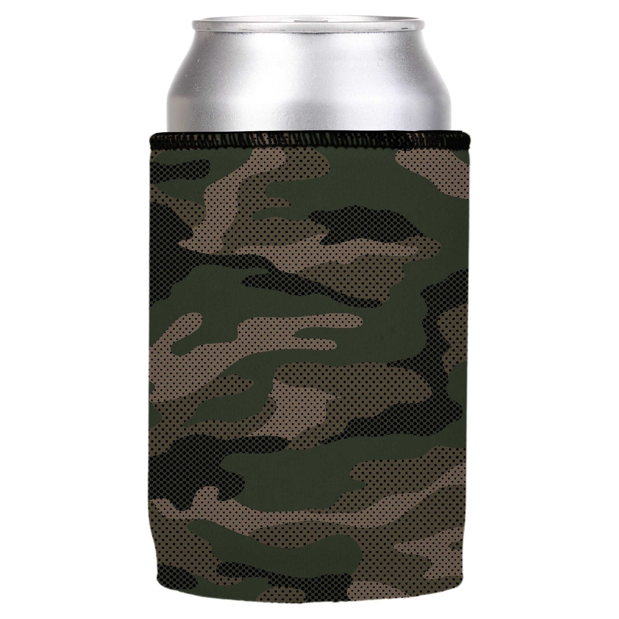 Stubbyz Green Camo Dot Pattern Stubby Cooler 2-Pack