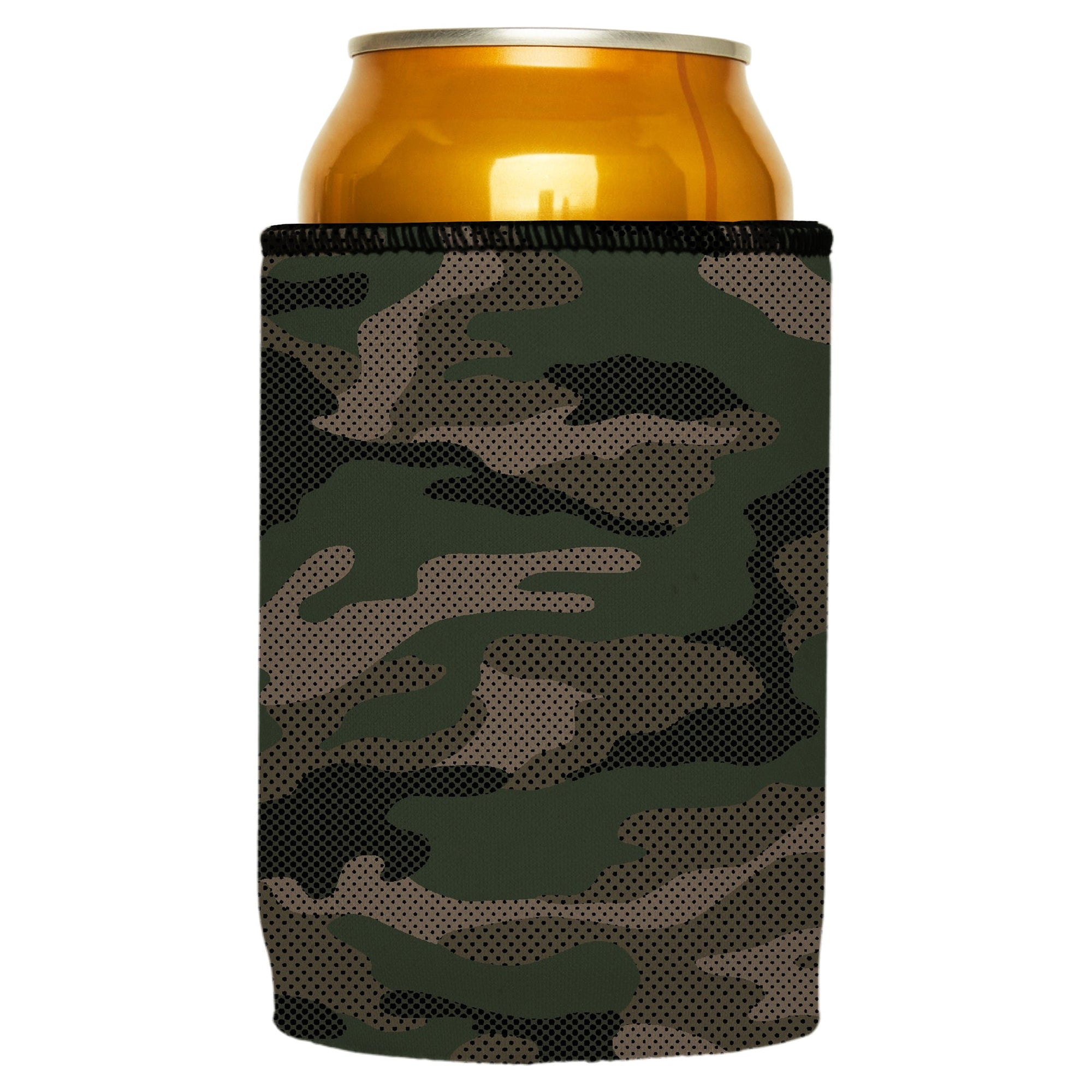 Stubbyz Green Camo Dot Pattern Stubby Cooler 2-Pack