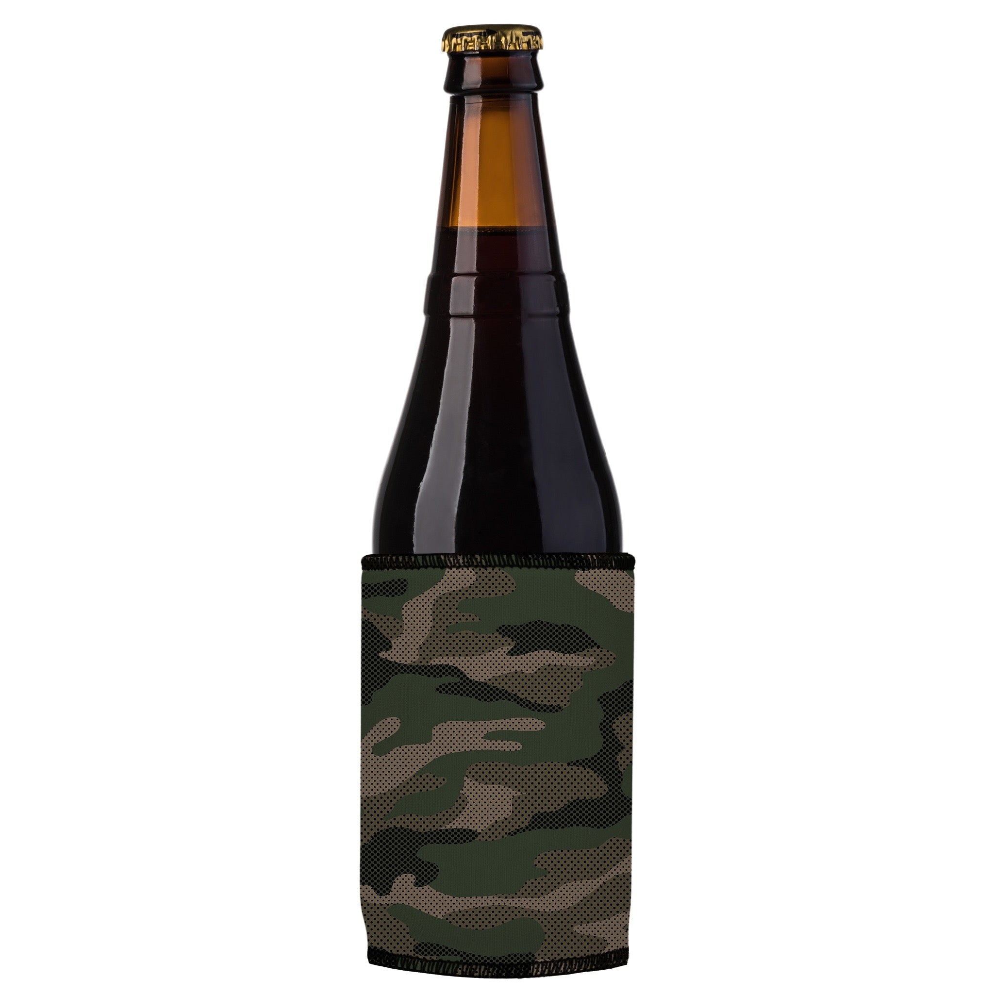 Stubbyz Green Camo Dot Pattern Stubby Cooler