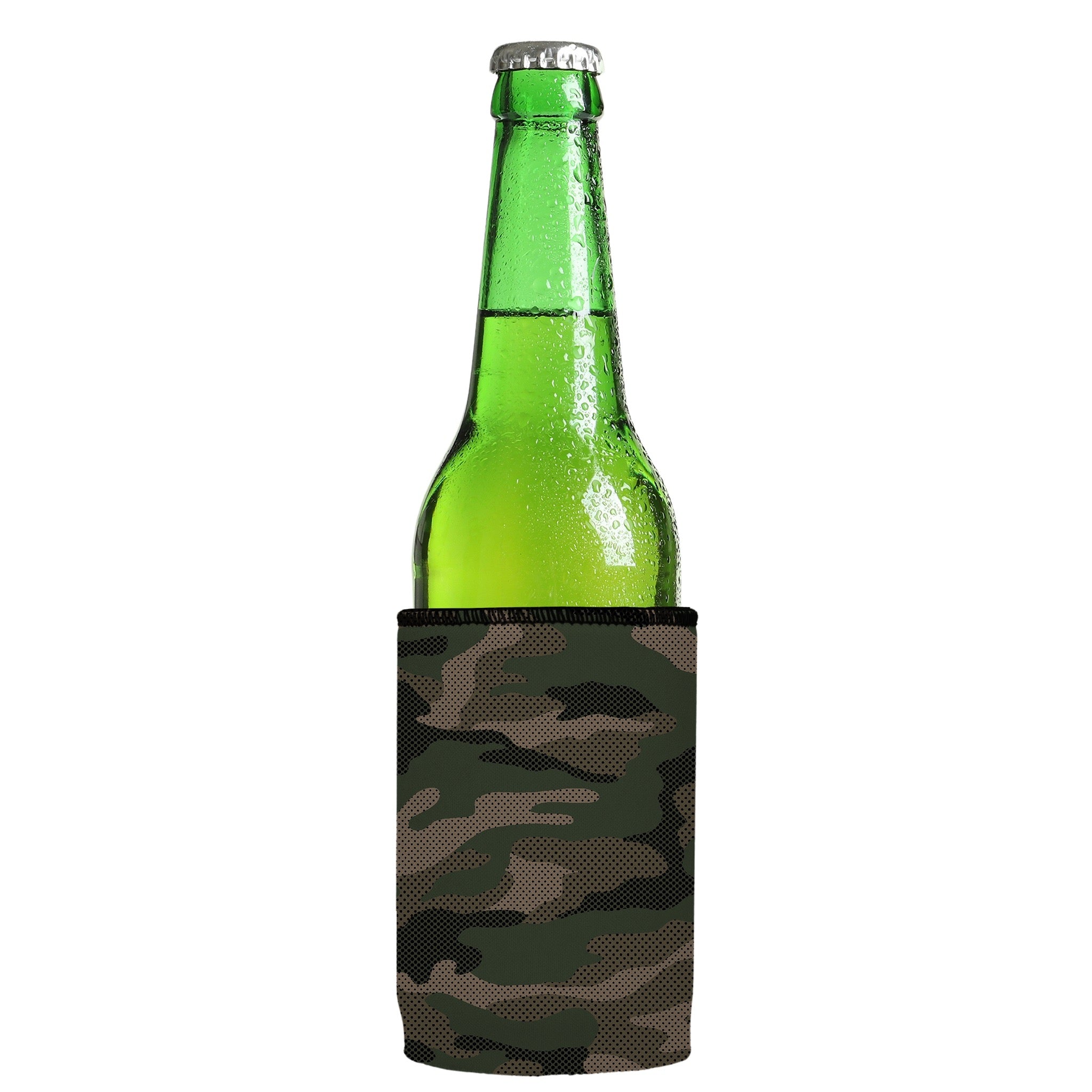 Stubbyz Green Camo Dot Pattern Stubby Cooler