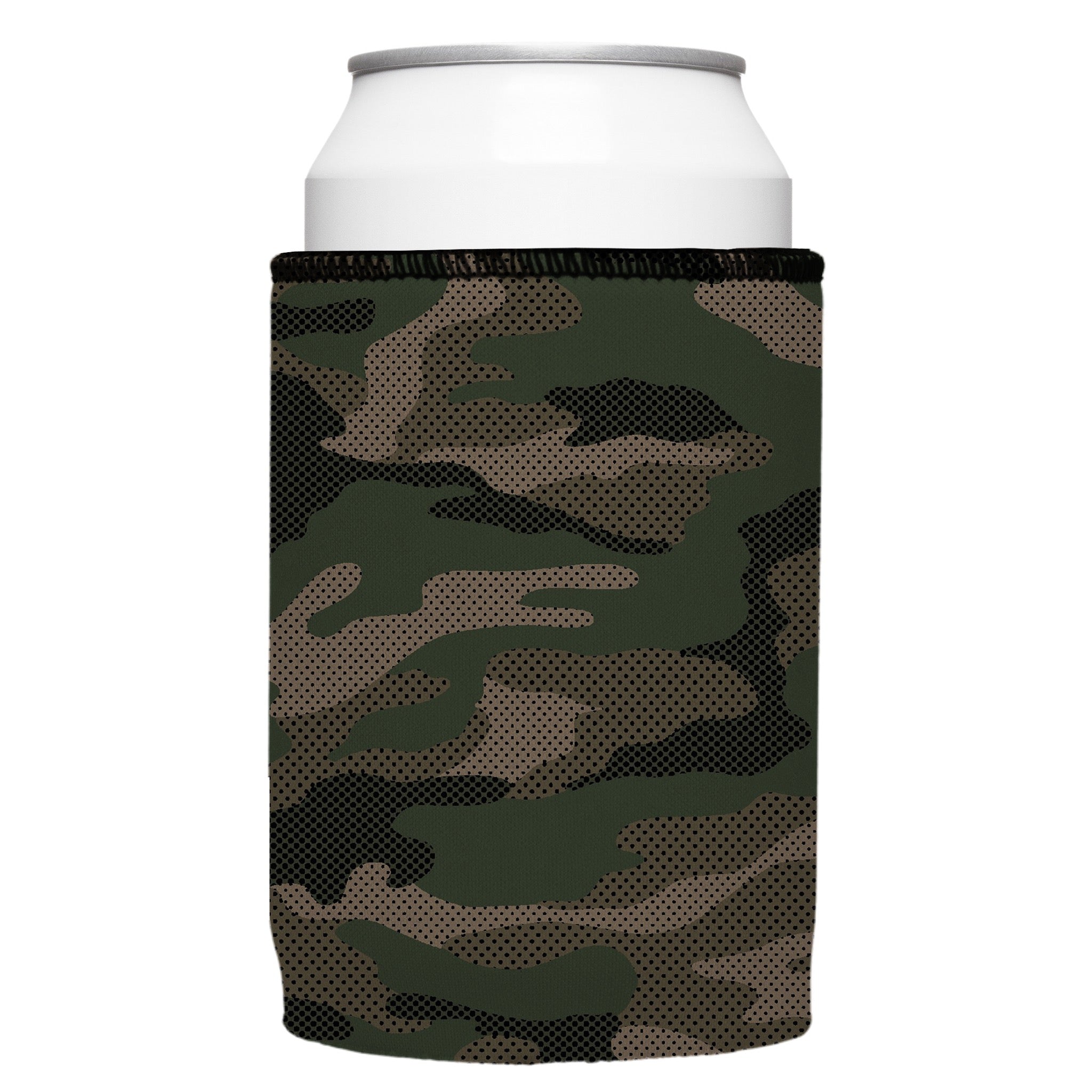Stubbyz Green Camo Dot Pattern Stubby Cooler