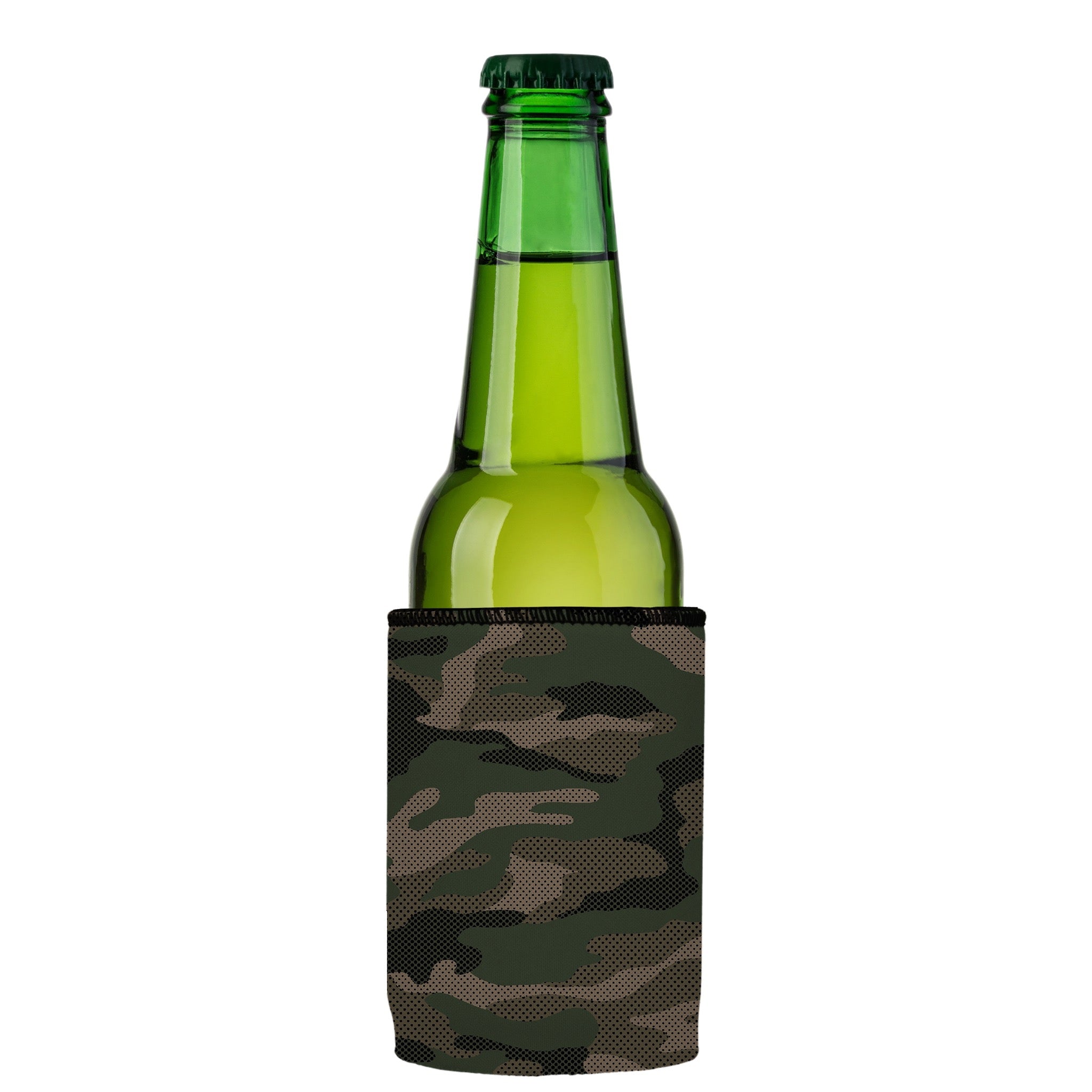 Stubbyz Green Camo Dot Pattern Stubby Cooler