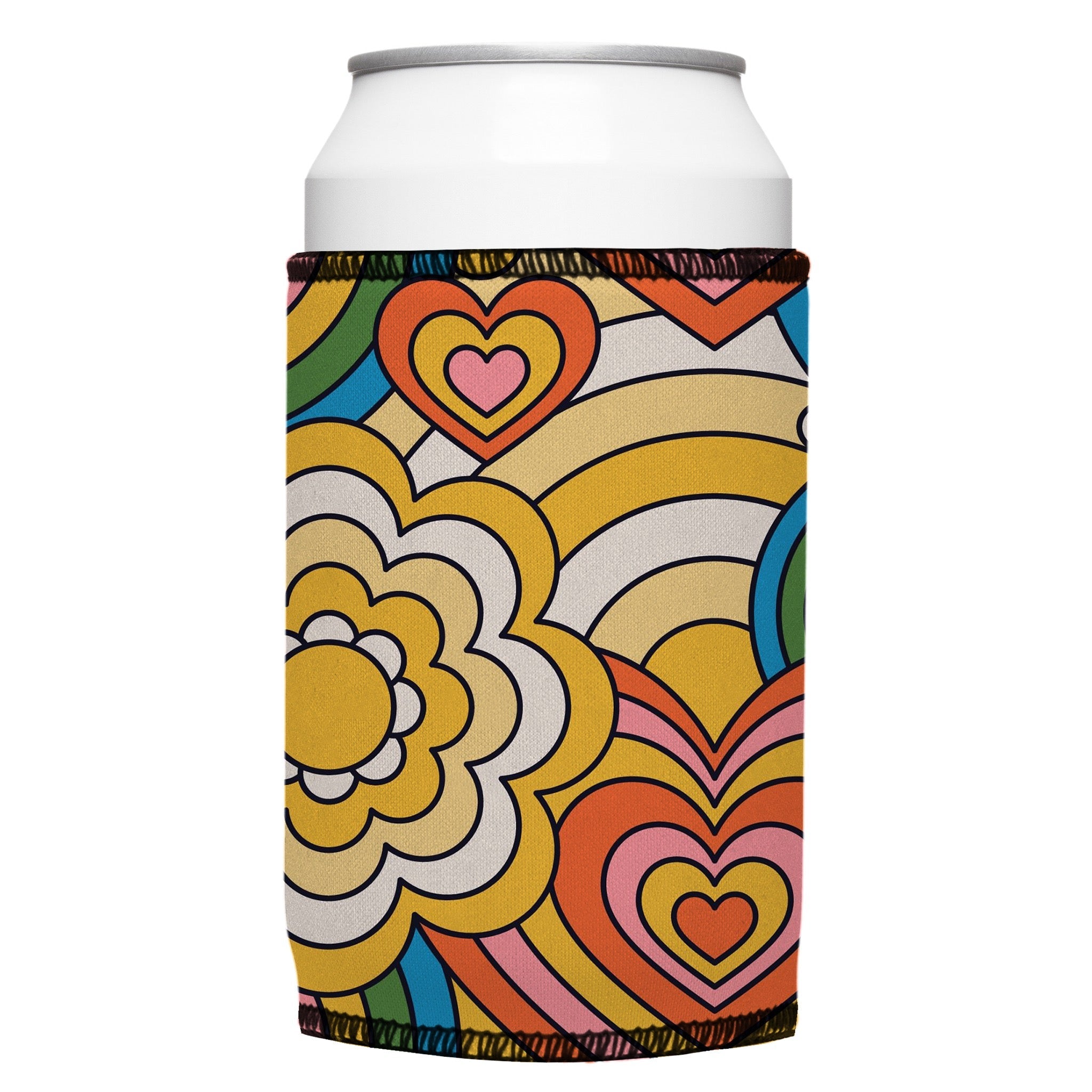 Stubbyz 60s Hearts Stubby Cooler 3-Pack
