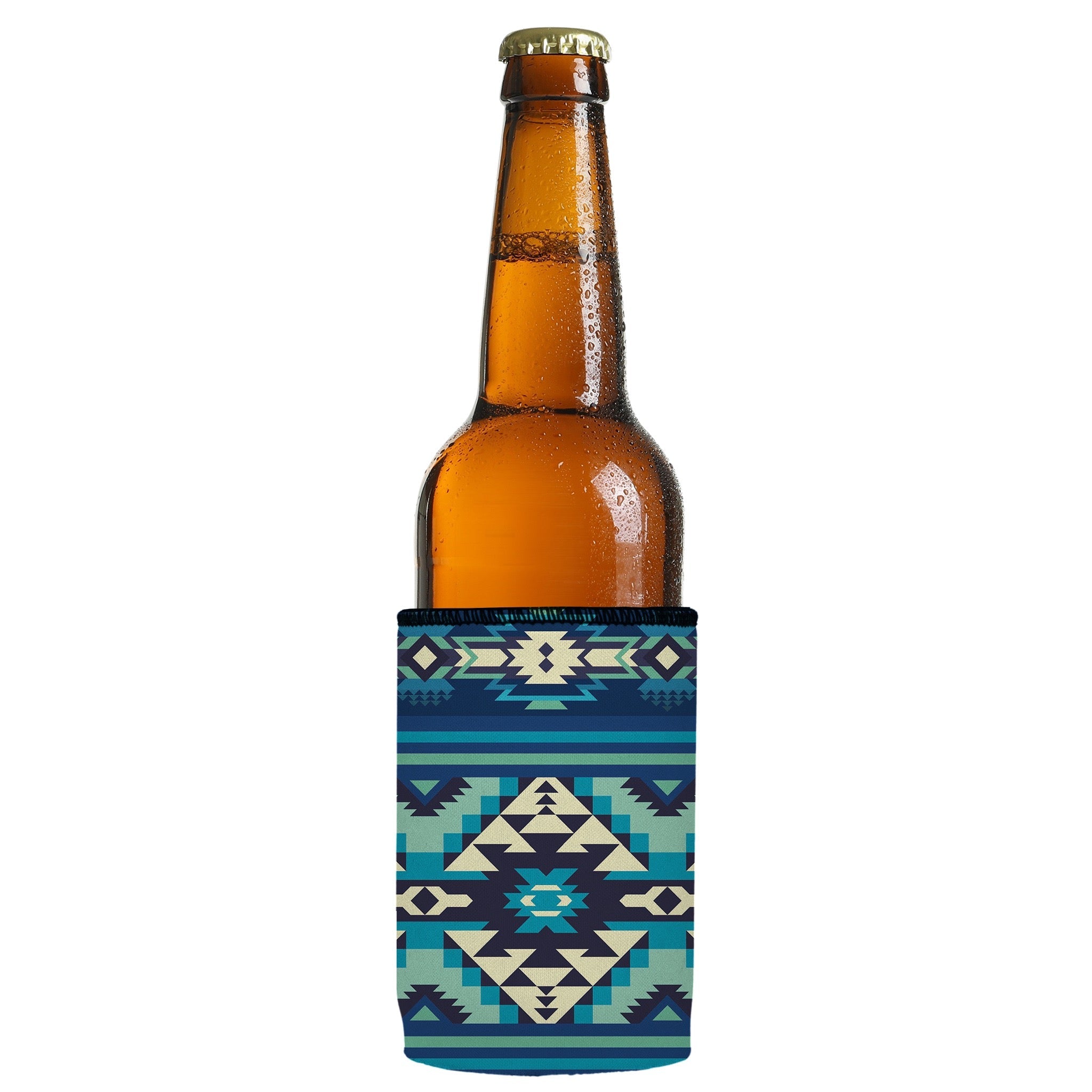 Stubbyz Blue Navajo Rug Stubby Cooler 2-Pack