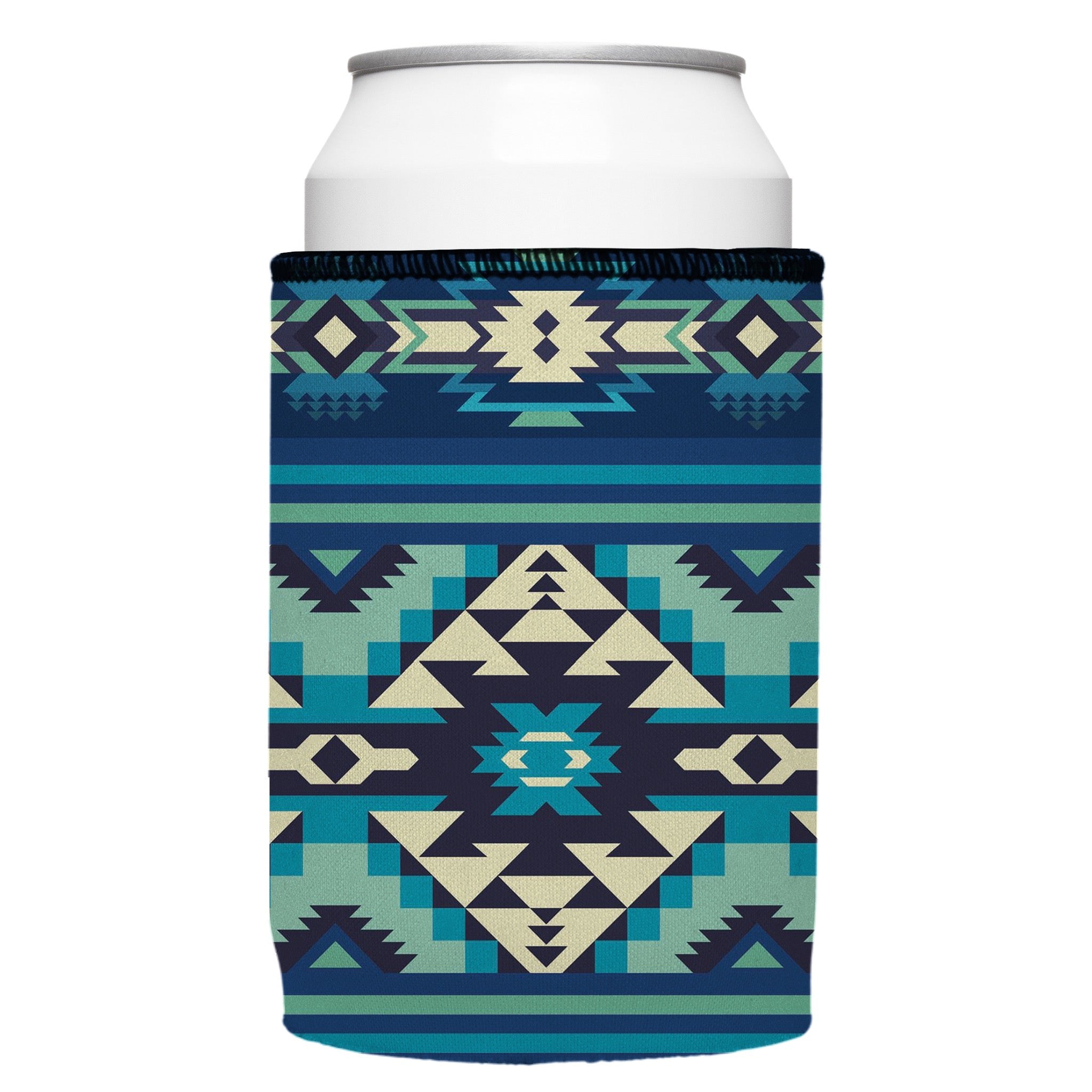 Stubbyz Blue Navajo Rug Stubby Cooler 3-Pack