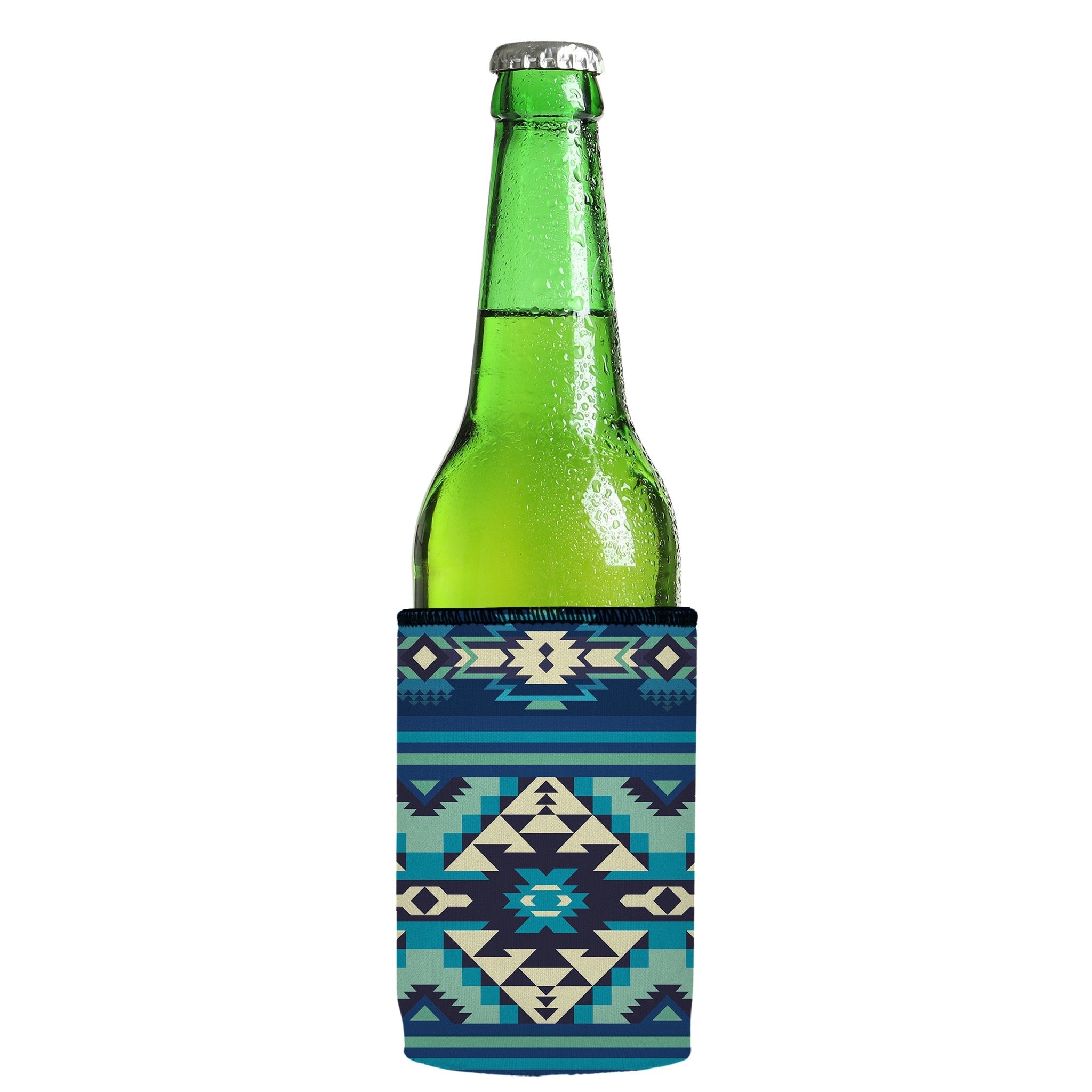Stubbyz Blue Navajo Rug Stubby Cooler 3-Pack