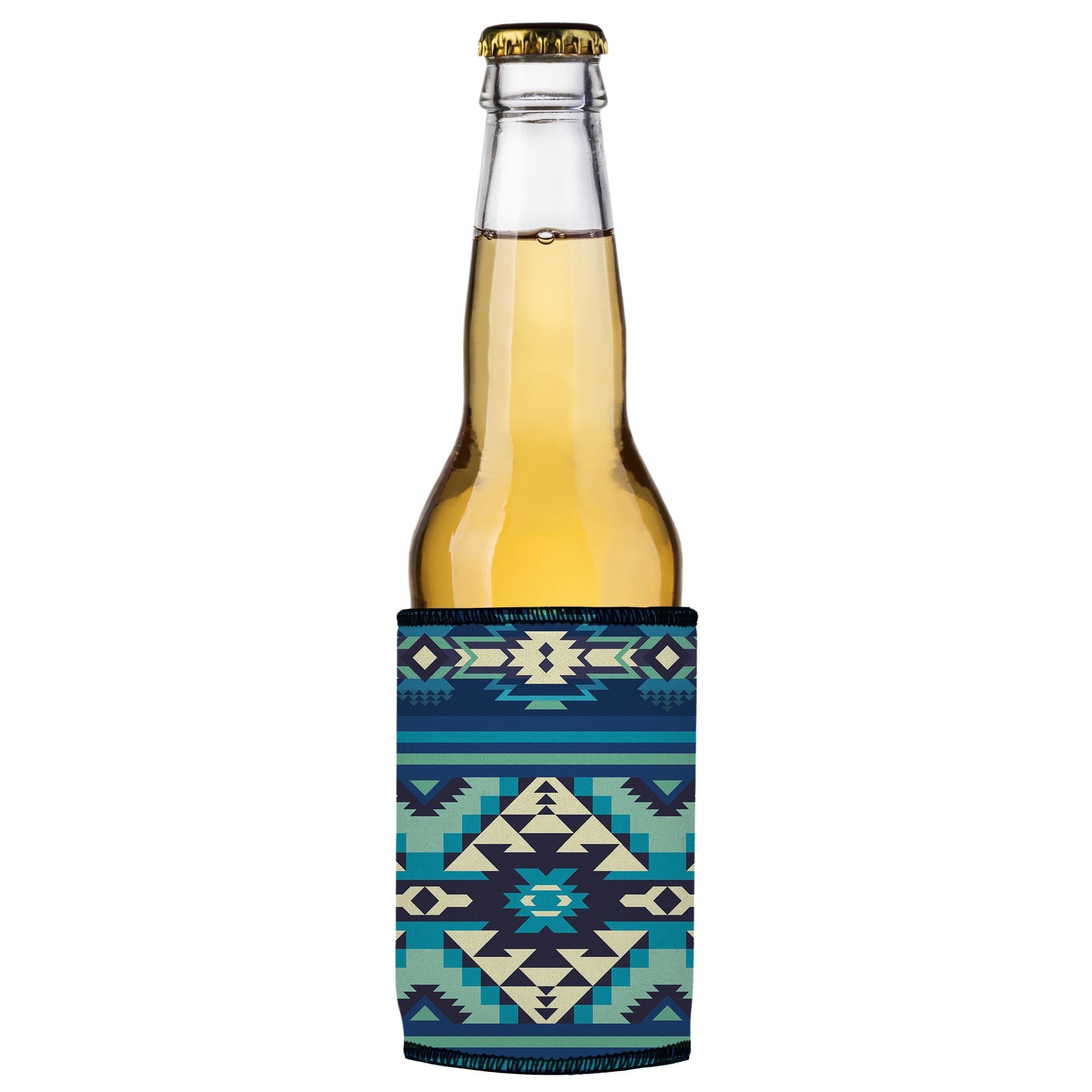 Stubbyz Blue Navajo Rug Stubby Cooler 3-Pack