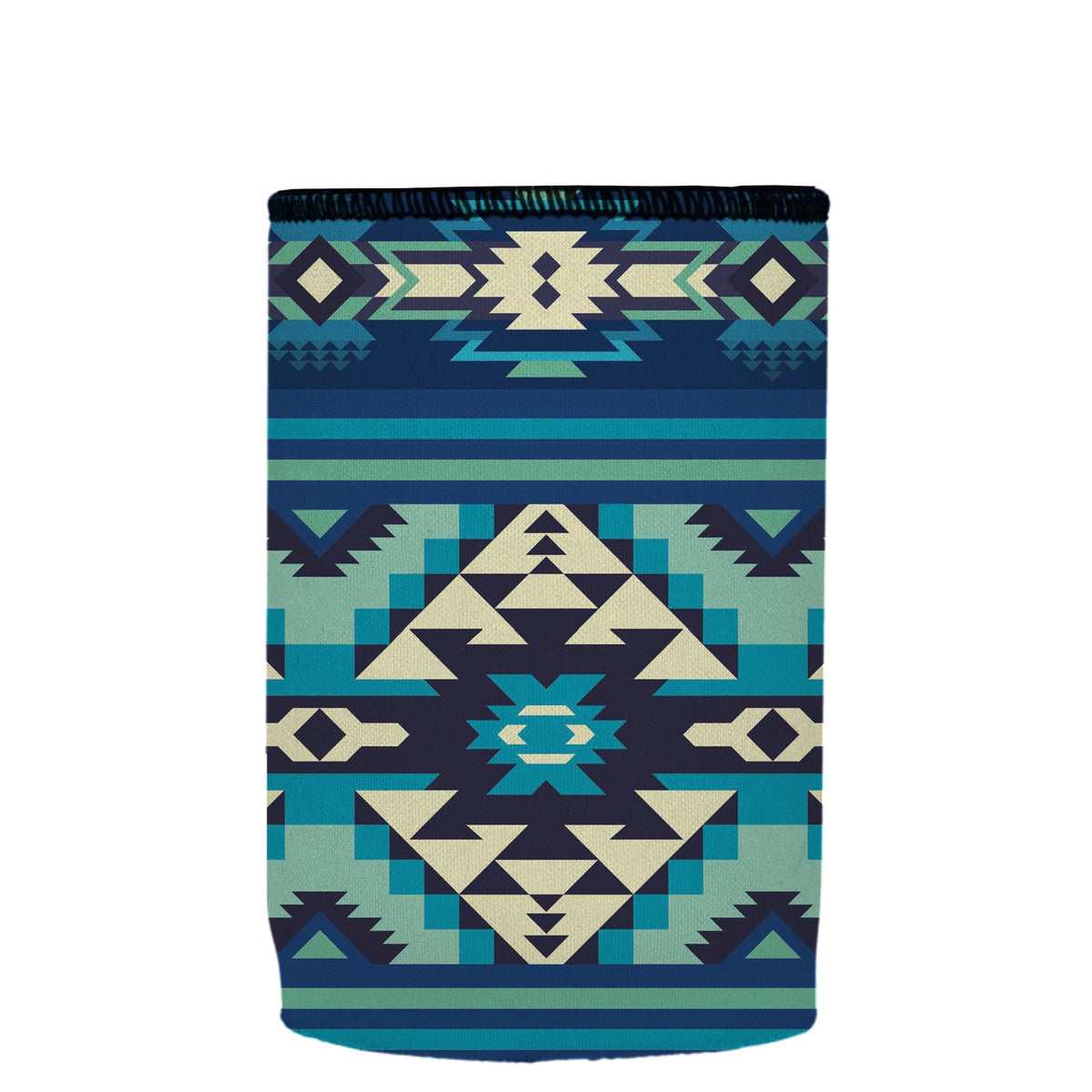 Stubbyz Blue Navajo Rug Stubby Cooler, Australian Made by Stubbyz, view 5