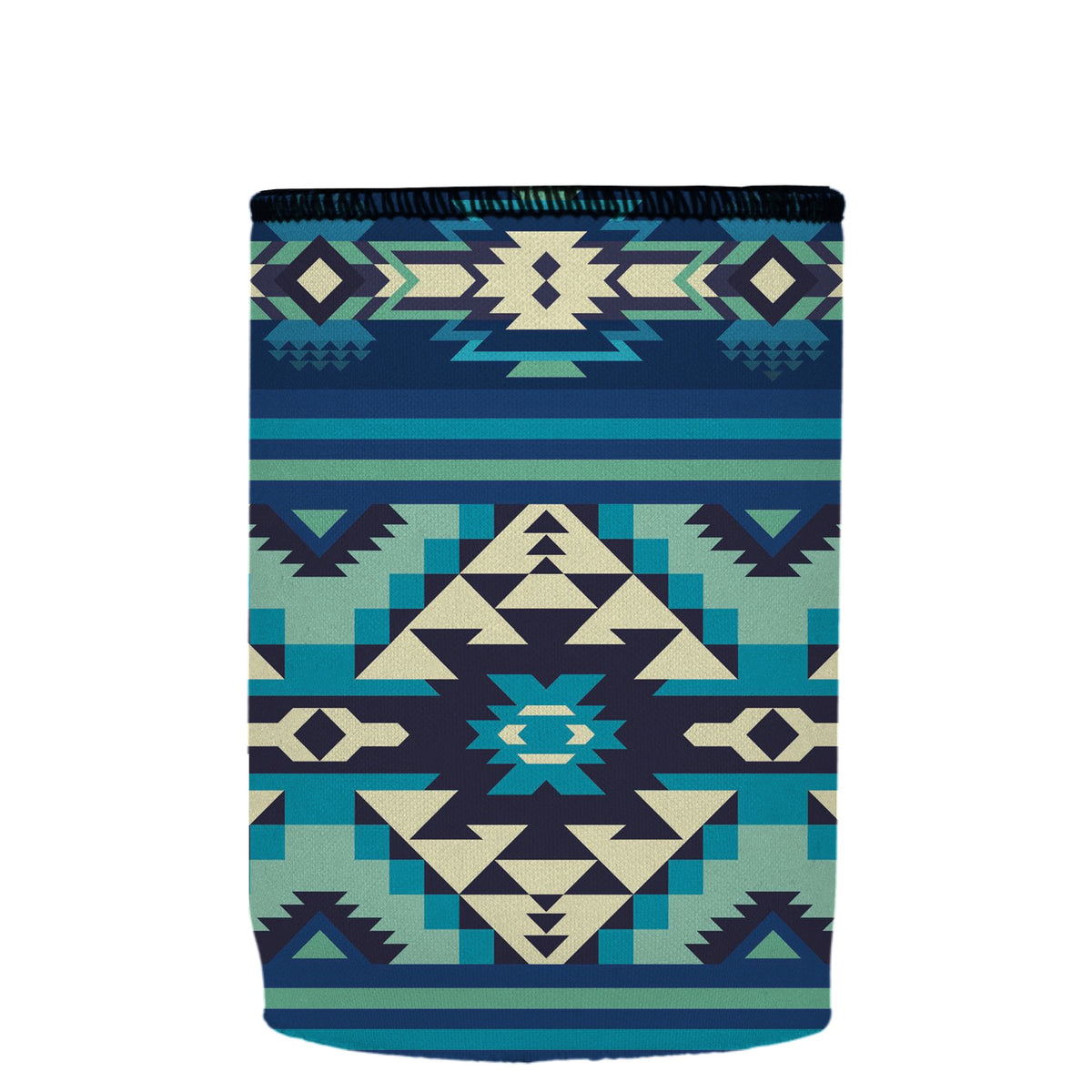 Stubbyz Blue Navajo Rug Stubby Cooler, Australian Made by Stubbyz, view 3
