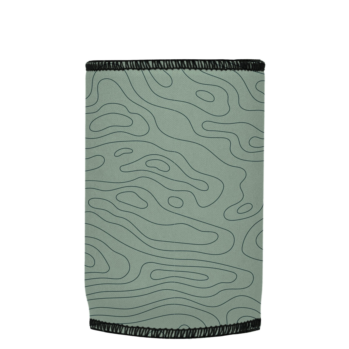 Topographic Map Stubbyz One Size baseless stubby cooler, shown flat