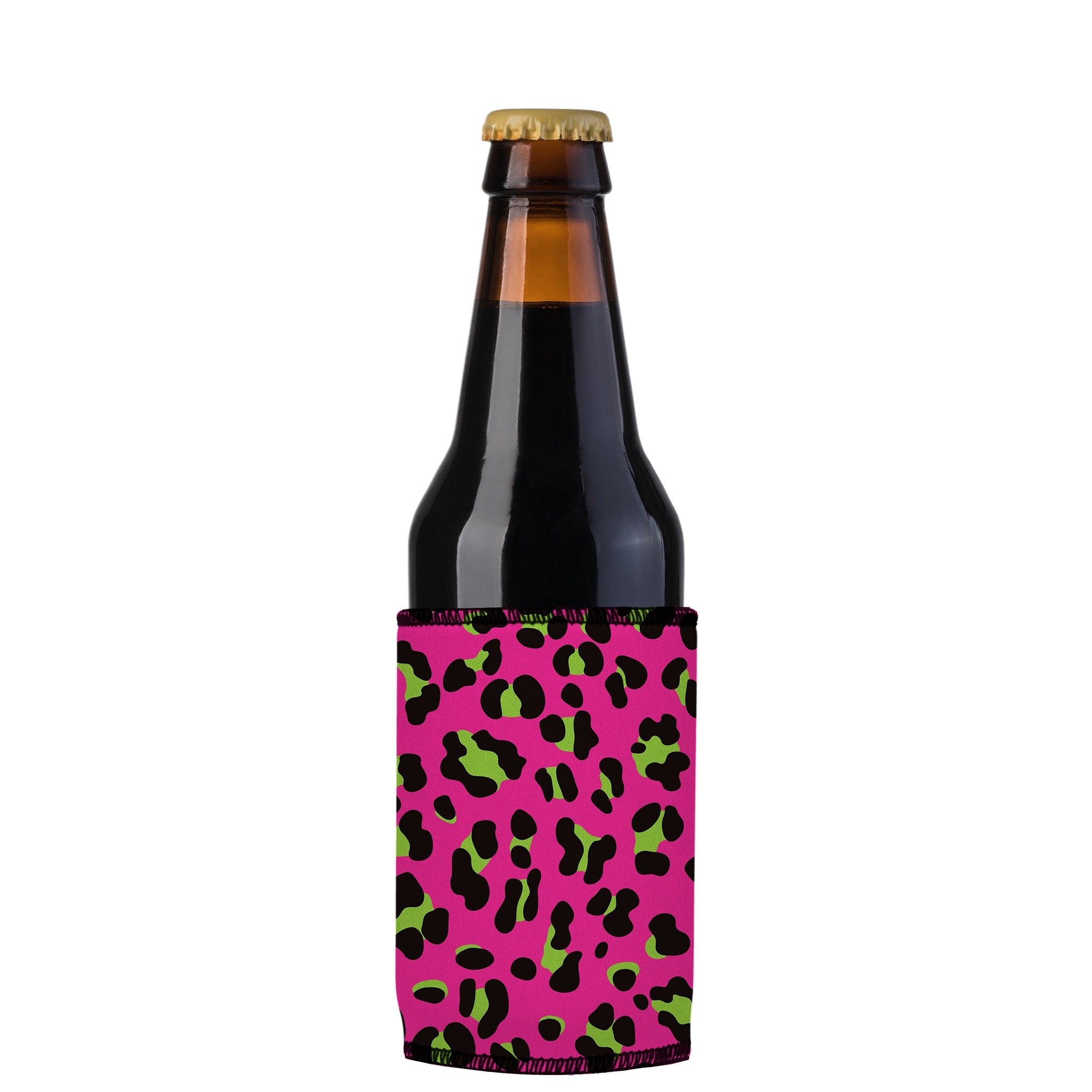 Stubbyz 80s Leopard Print Stubby Cooler 3-Pack