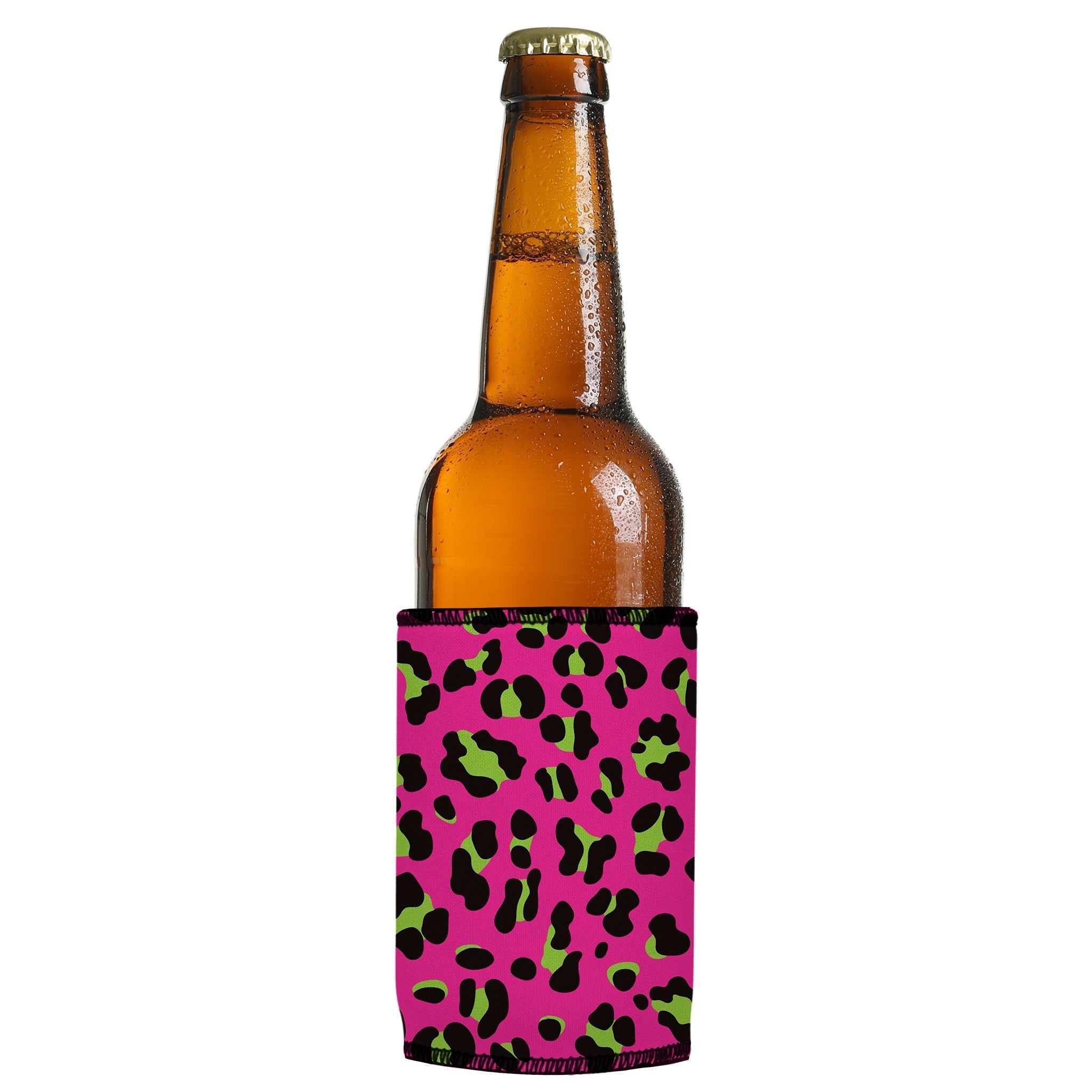 Stubbyz 80s Leopard Print Stubby Cooler 3-Pack