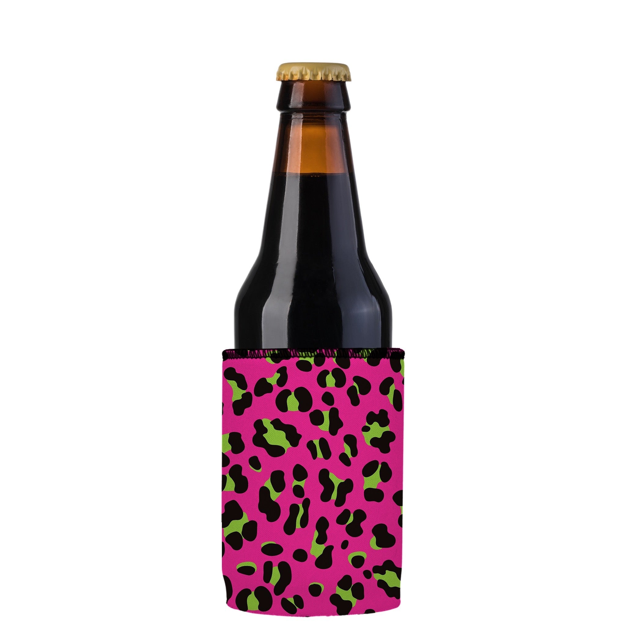 Stubbyz 80s Leopard Print Stubby Cooler 3-Pack