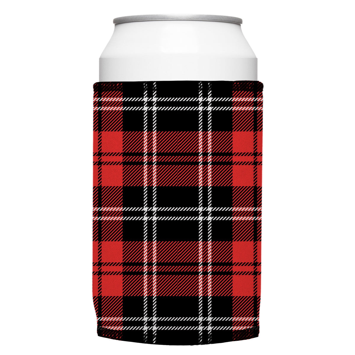 Scottish Tartan Plaid Stubbyz One Size cooler on a standard bottle
