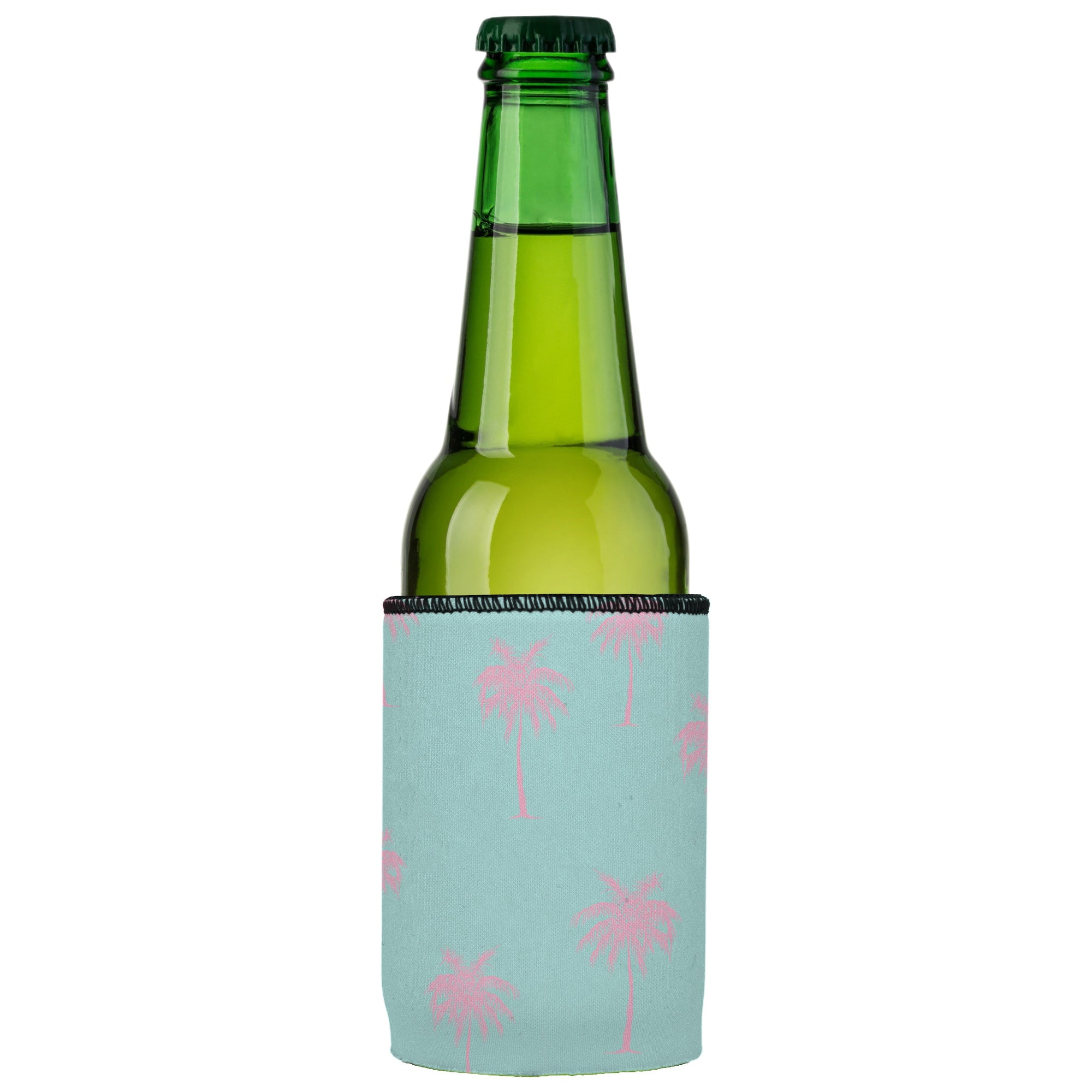 Stubbyz Palm Trees Pink Aqua Stubby Cooler 2-Pack