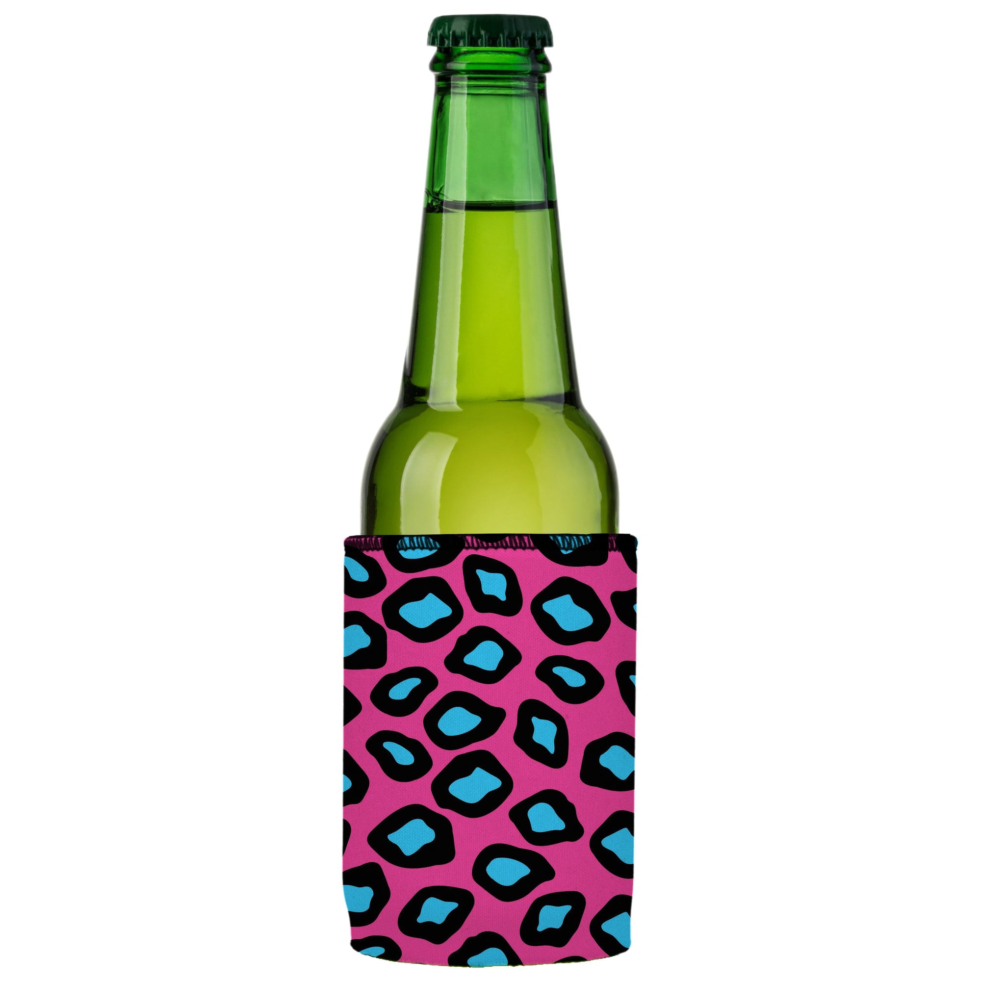 Stubbyz Pink Leopard Print Stubby Cooler 2-Pack