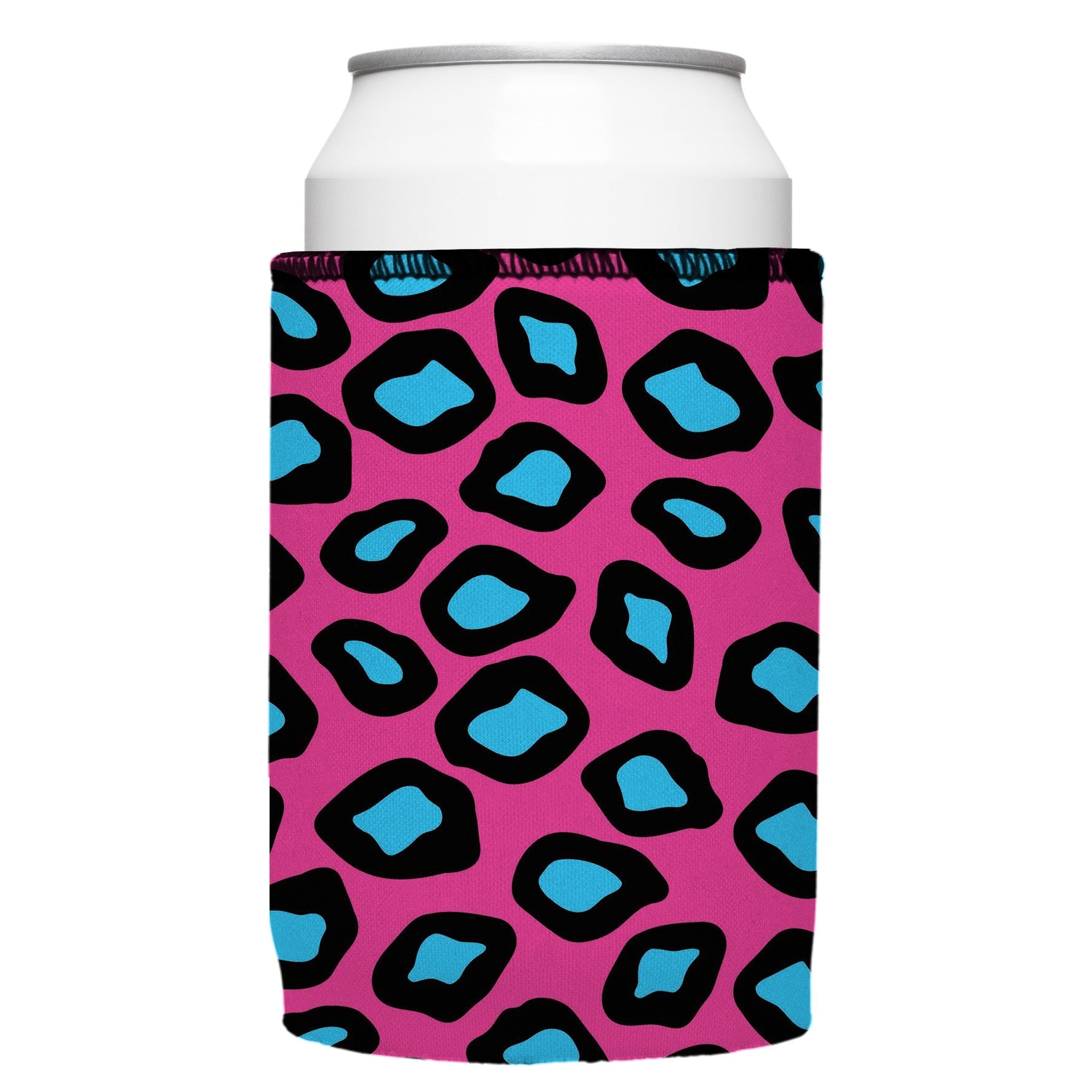 Stubbyz Pink Leopard Print Stubby Cooler 3-Pack