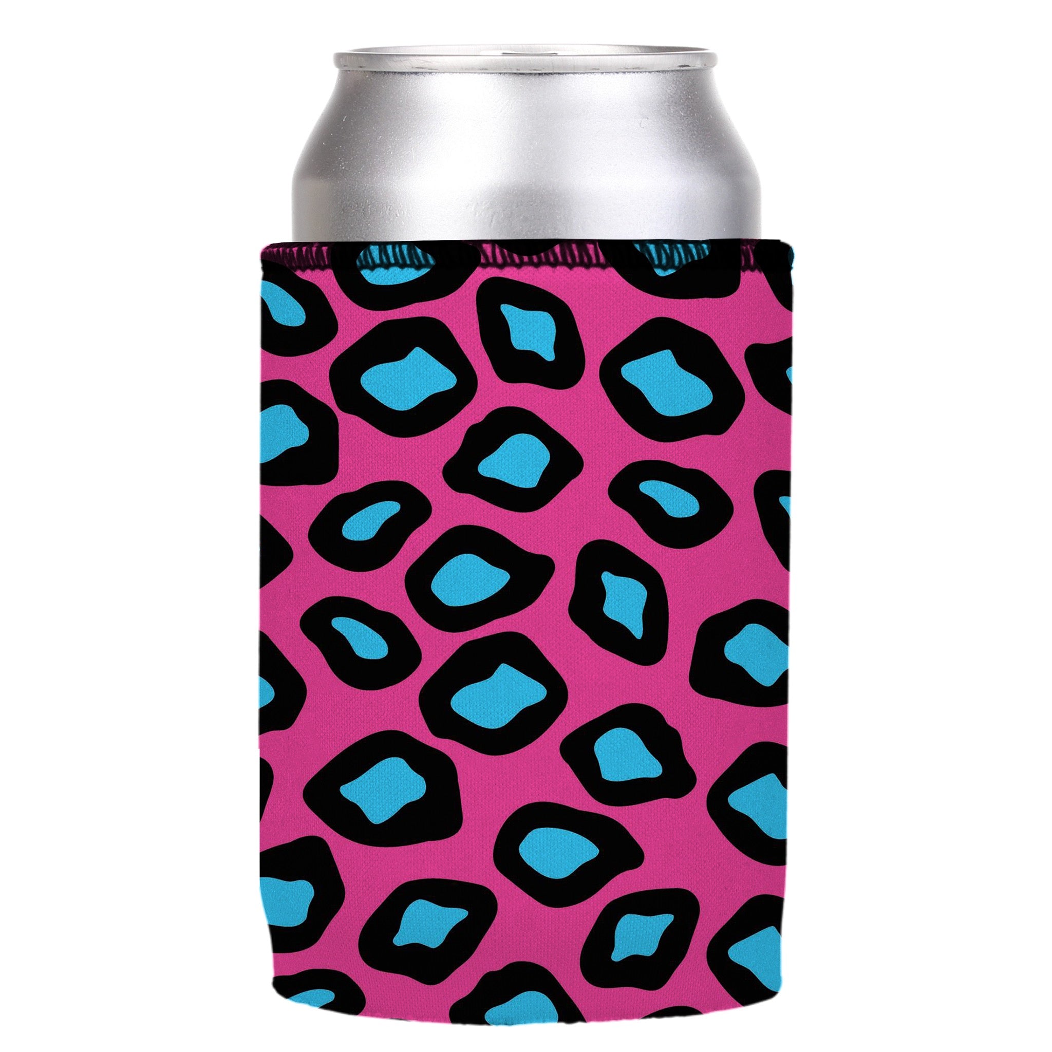 Stubbyz Pink Leopard Print Stubby Cooler