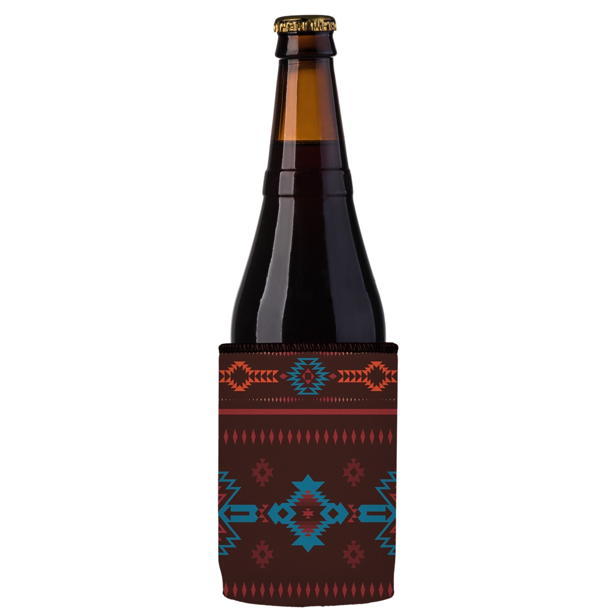 Stubbyz Brown Navajo Rug Stubby Cooler 3-Pack