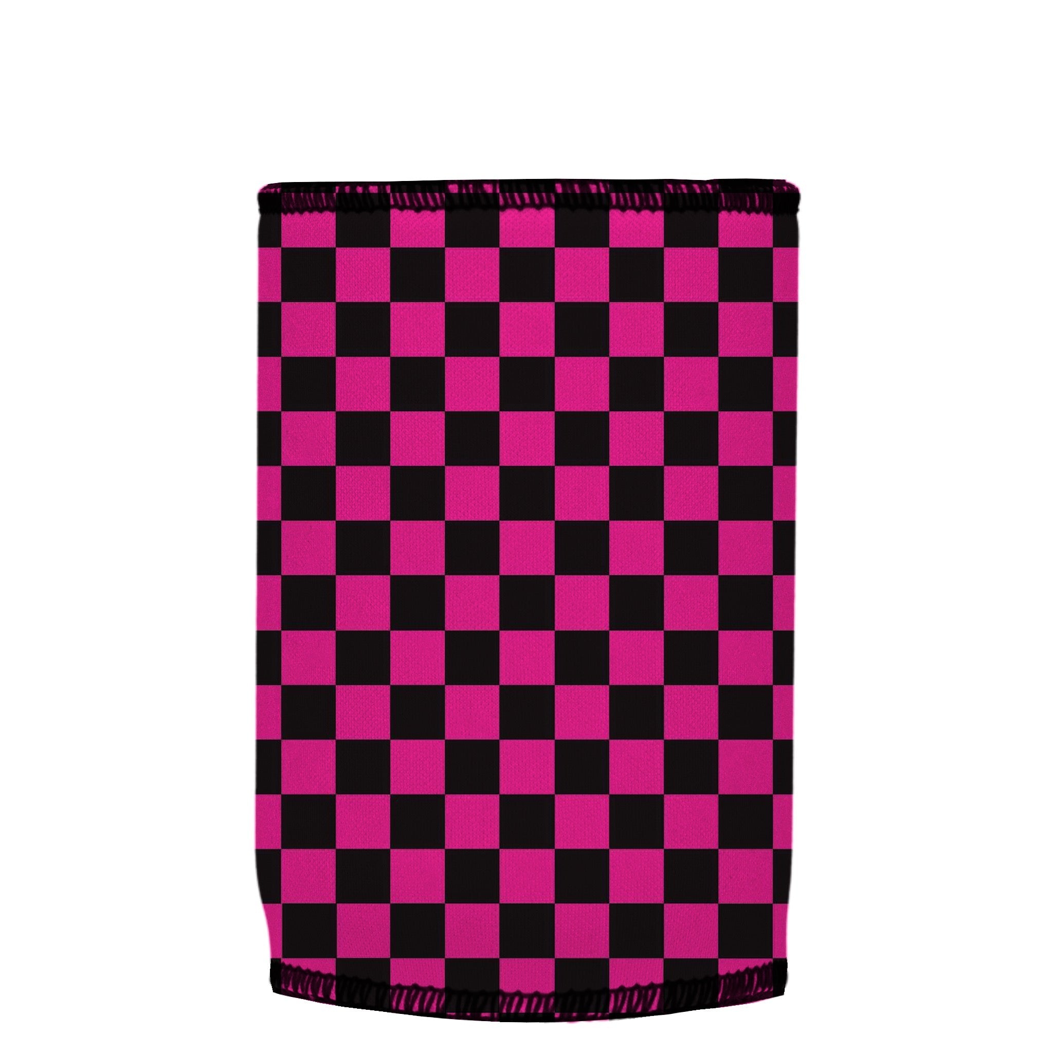 Stubbyz Pink Checkerboard Stubby Cooler 3-Pack