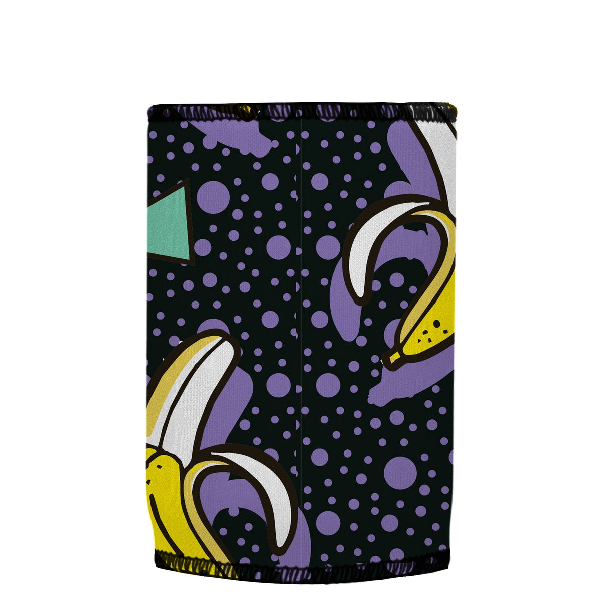 Go Bananas Stubbyz One Size baseless stubby cooler, shown flat