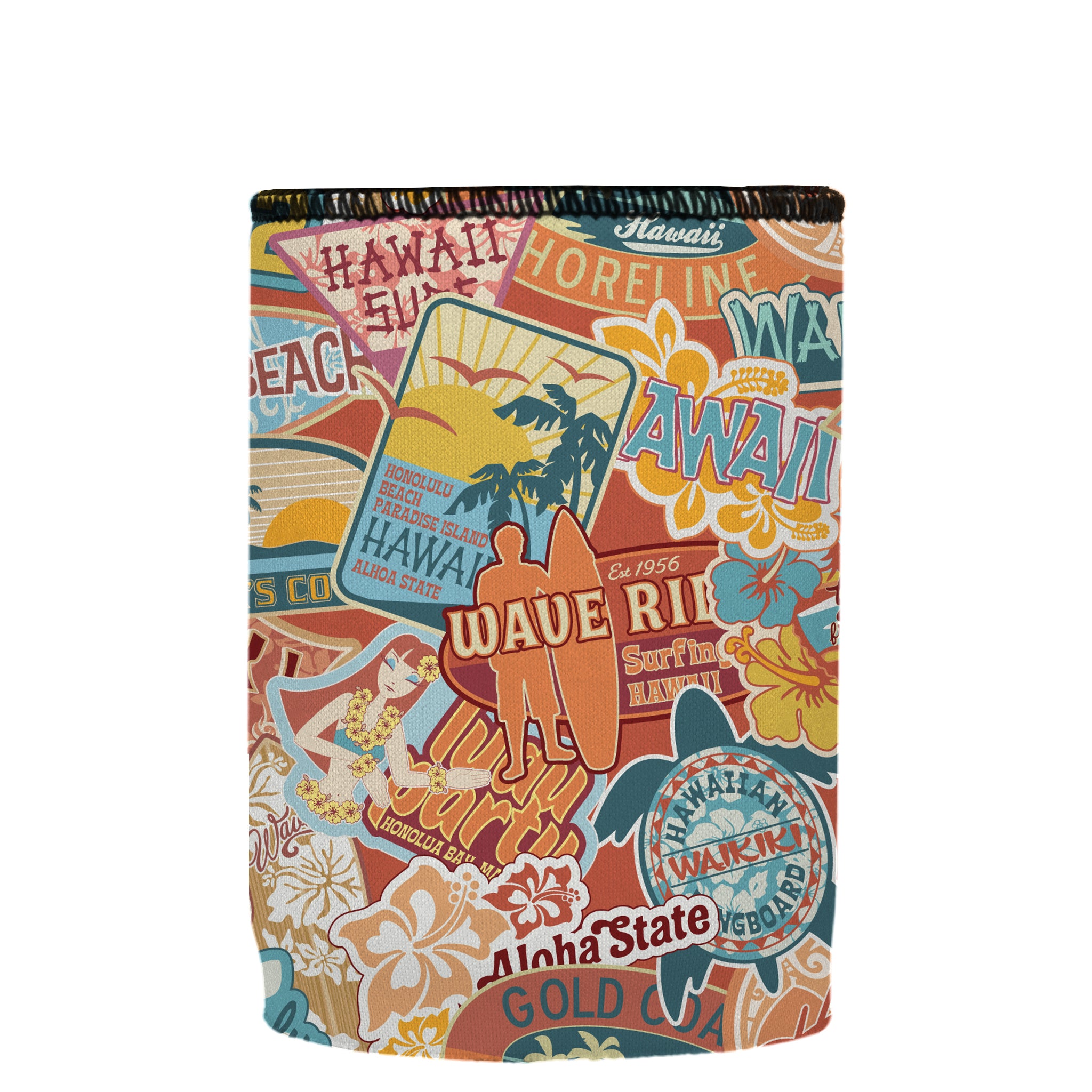 Stubbyz Hawaiian Vibes Stubby Cooler
